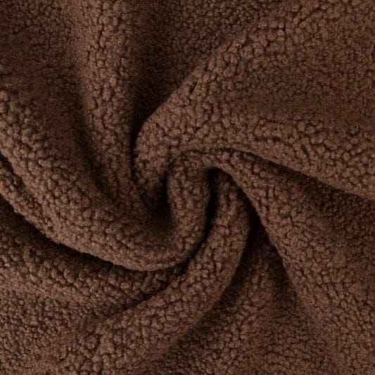 Teddyfleece - Plüsch - braun Fabric poshpinks