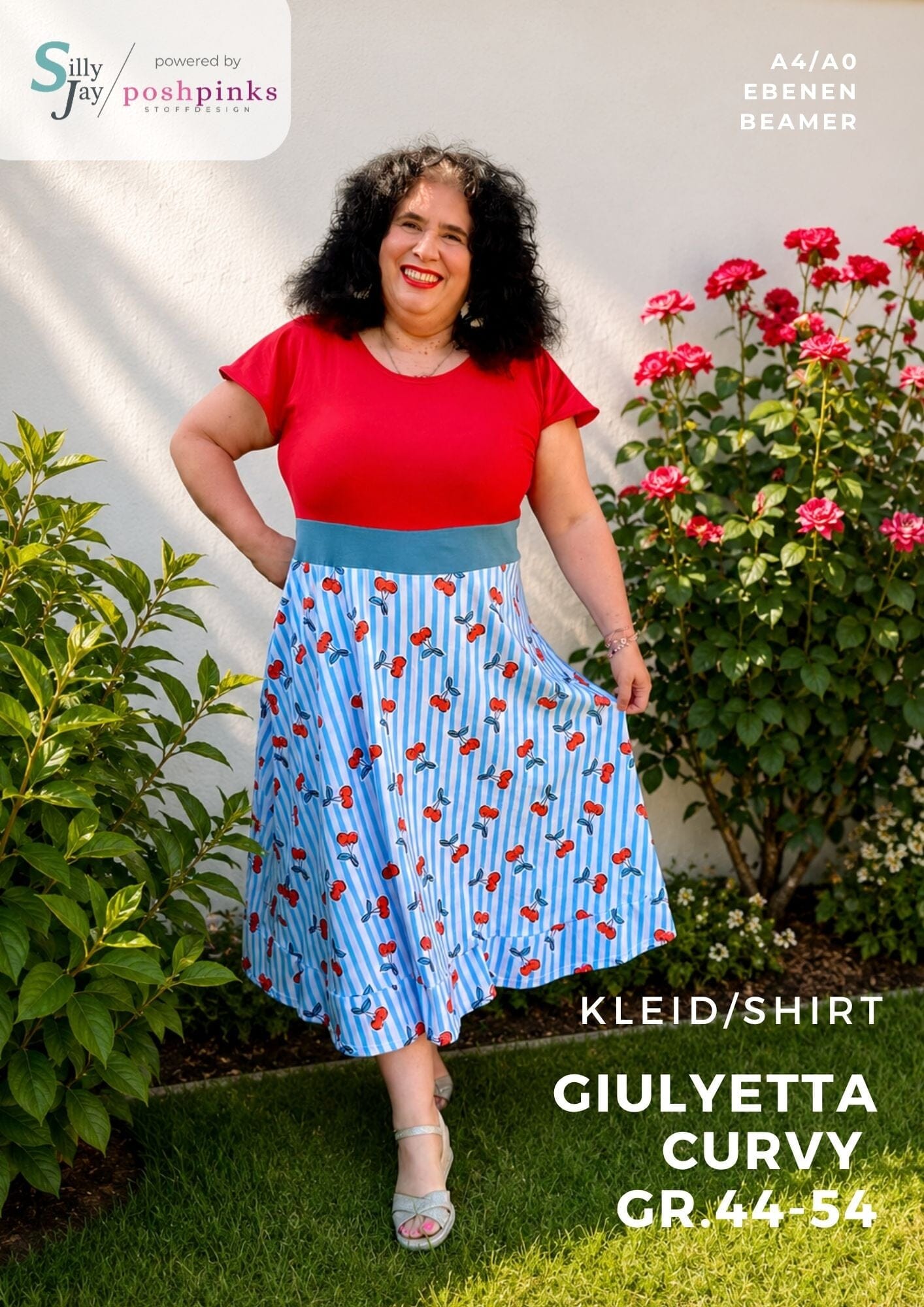Giulyetta Mom Curvy - Kleid 44-54 - Schnittmuster EBook by Sillyjay Schnittmuster poshpinks
