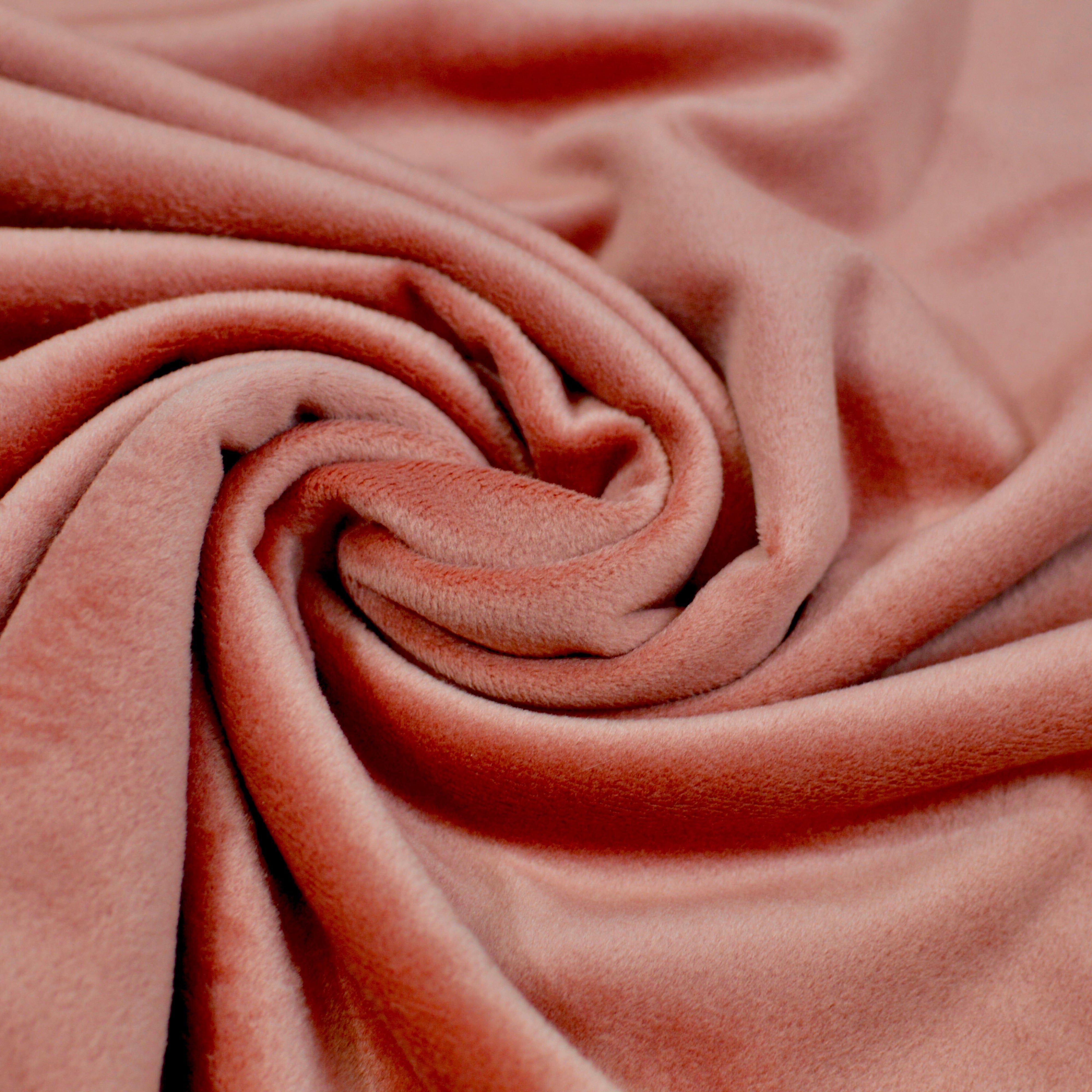 Minky Velour Fleece - rouge Fabric poshpinks