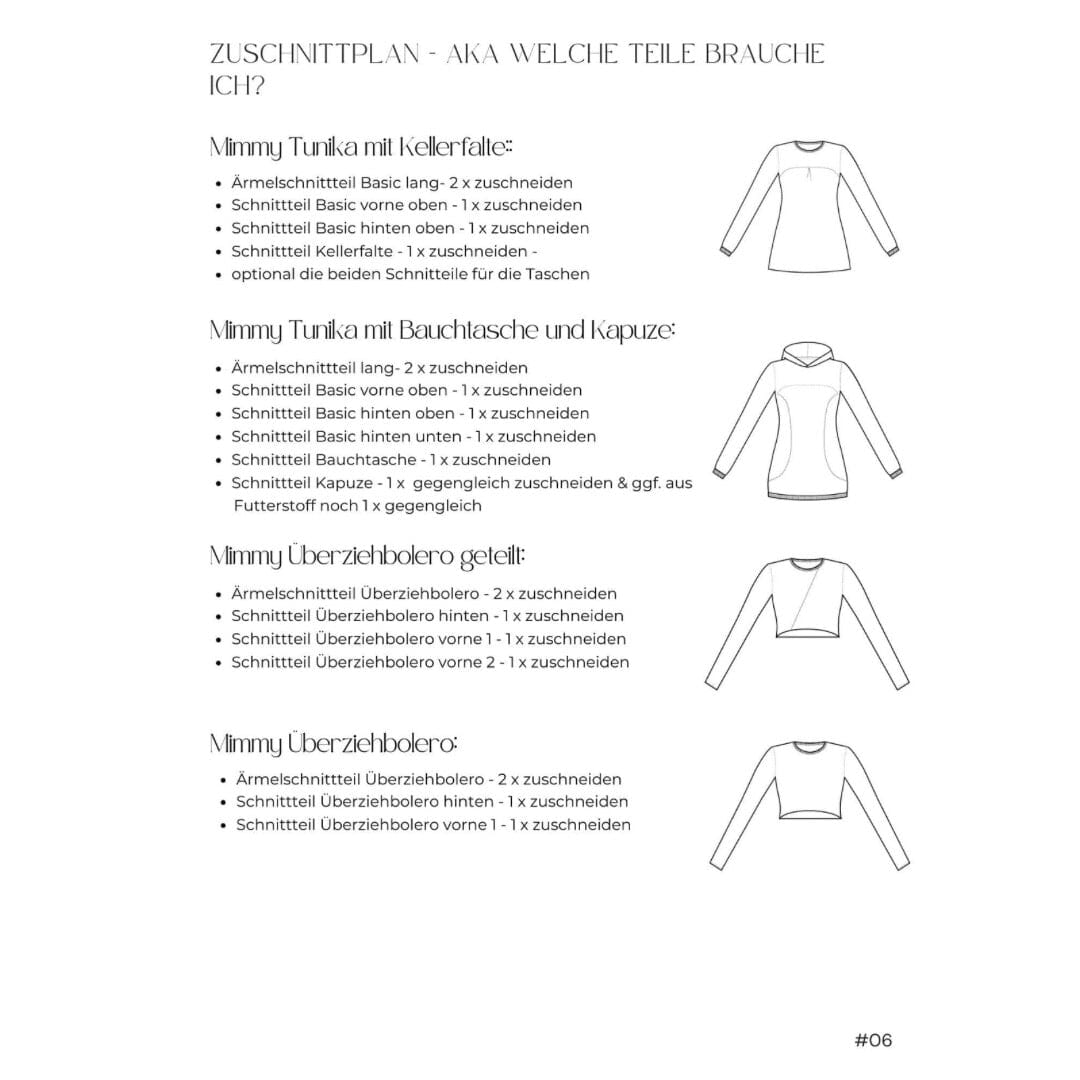 Mimmy Klassik Winter Addon 32-44 Schnittmuster poshpinks