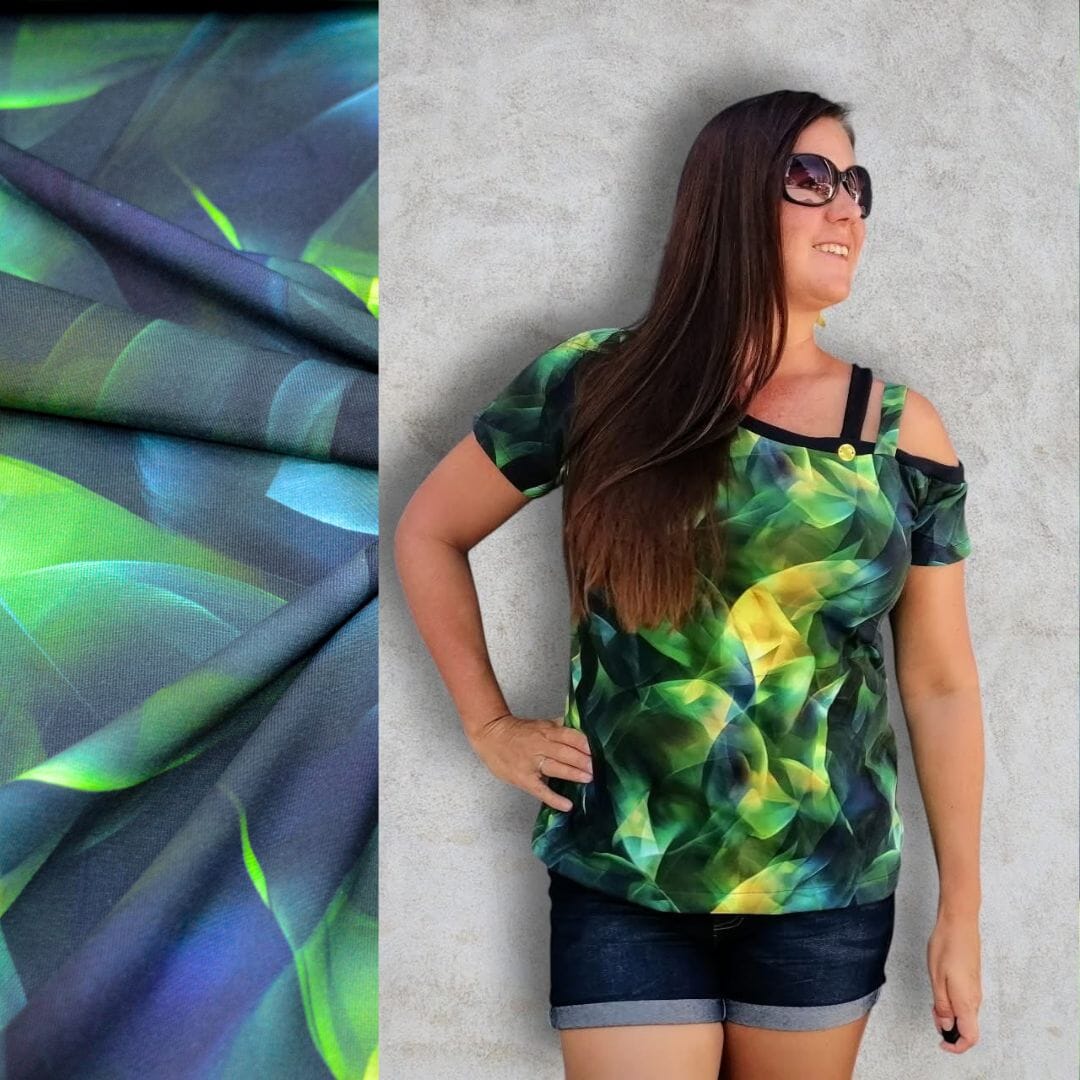 Stoffhändler mit Herz Eigenproduktion 18 - Green Breeze by Tante Ema Fabric poshpinks