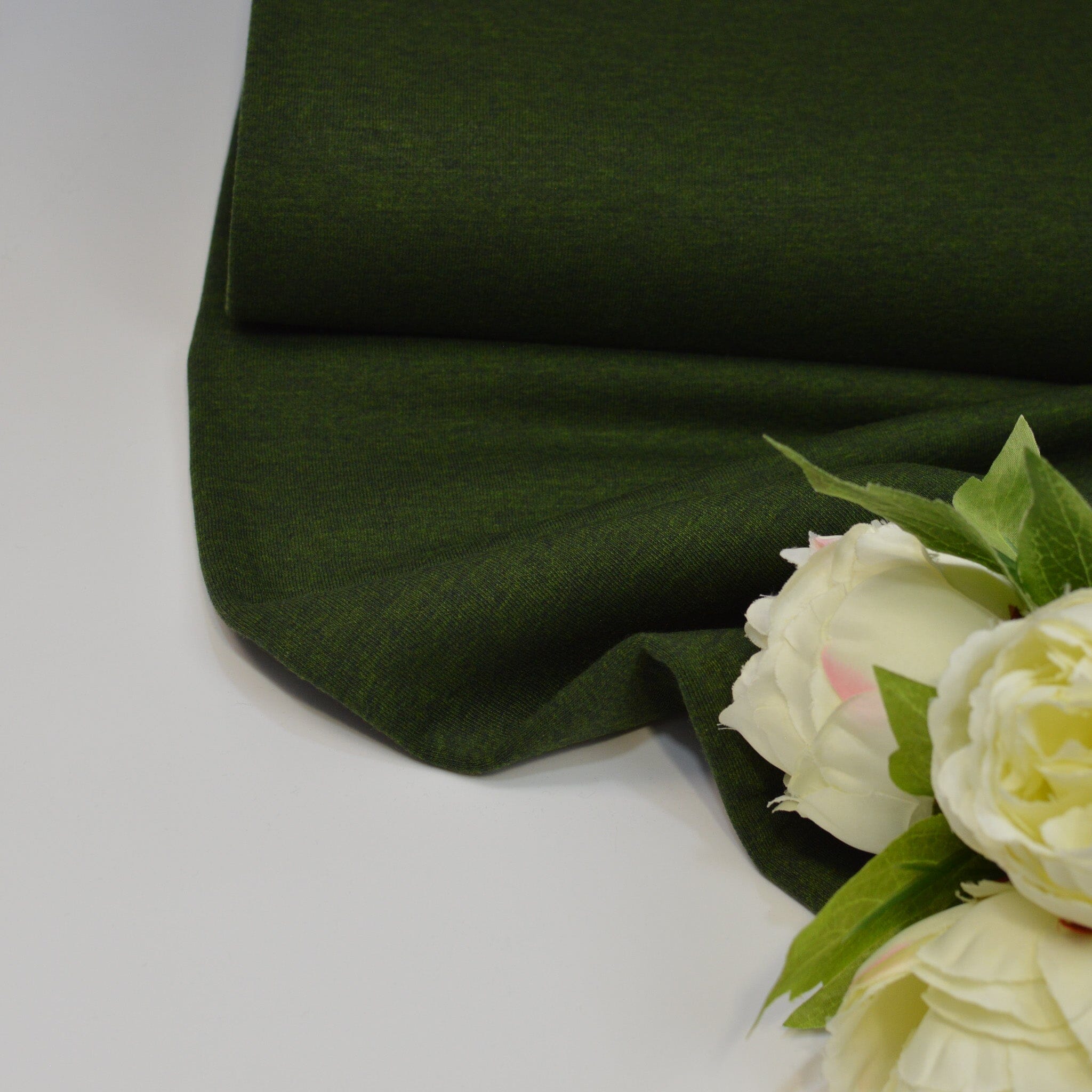 Aplenfleece - two tone - waldgrün meliert Fabric poshpinks