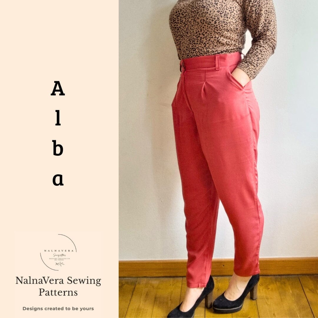 Nalnavera Schnittmuster Alba Bundfaltenhose Schnittmuster poshpinks