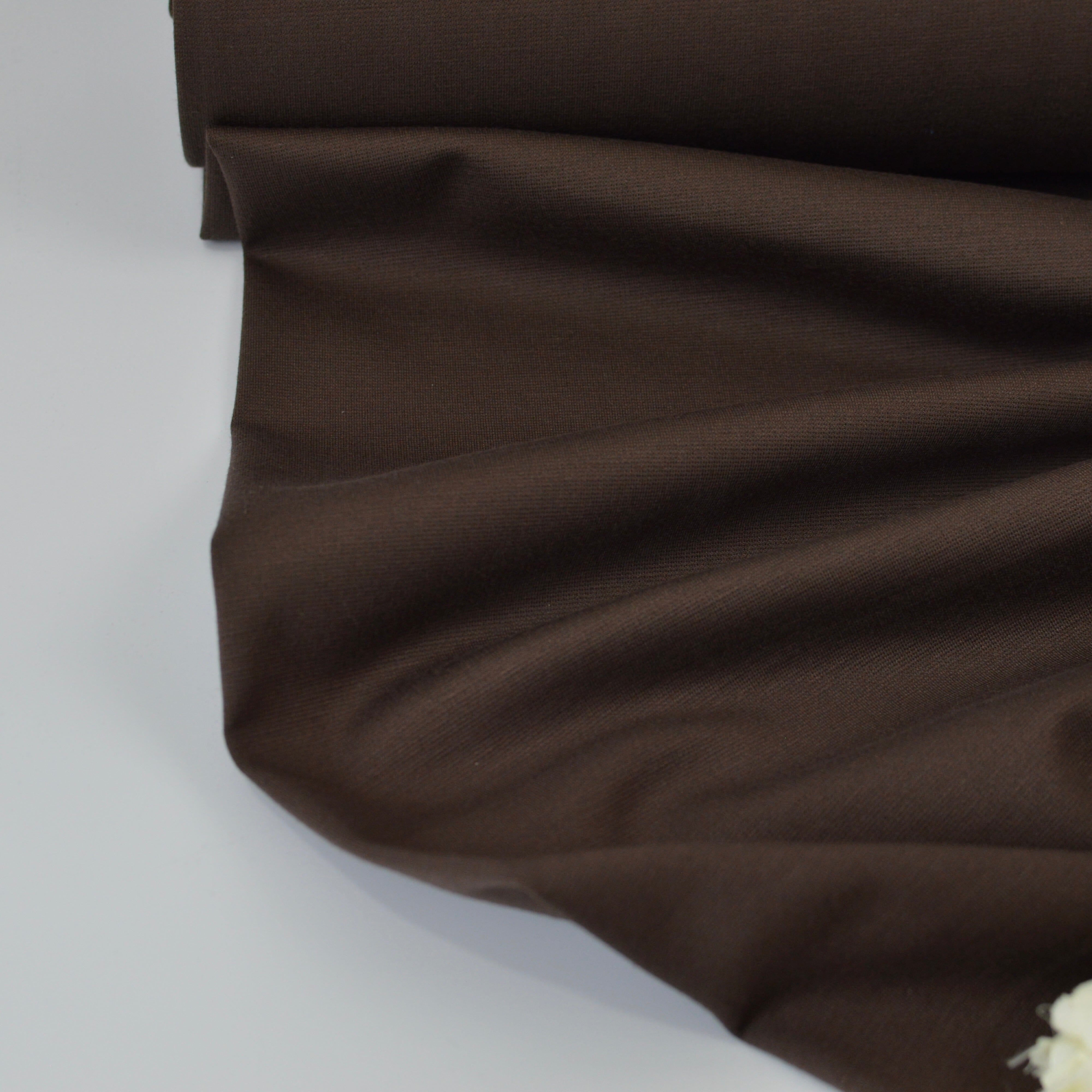 Punta di Roma - Romanitjersey - schokoladen braun Fabric poshpinks
