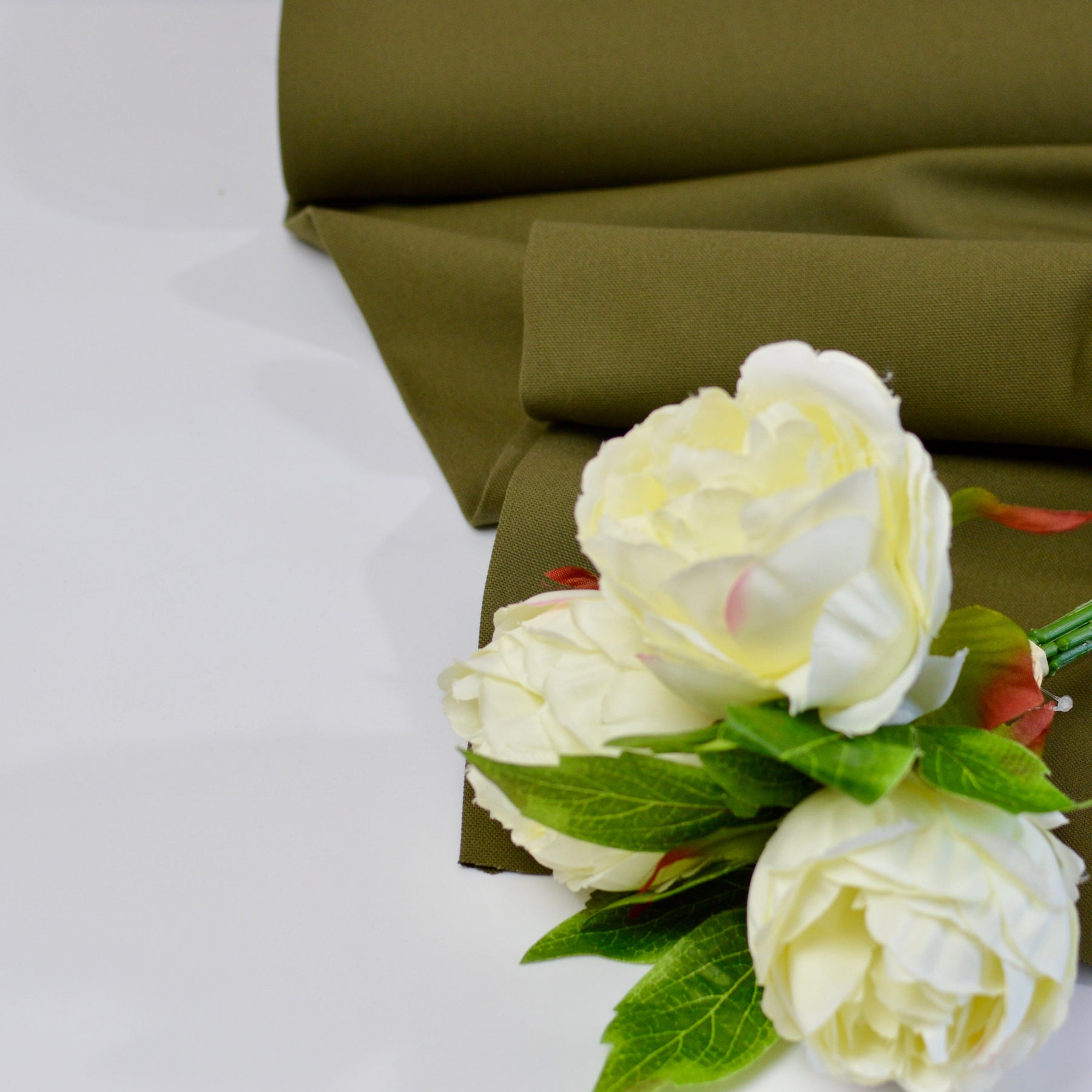 Canvas - Khaki Fabric poshpinks