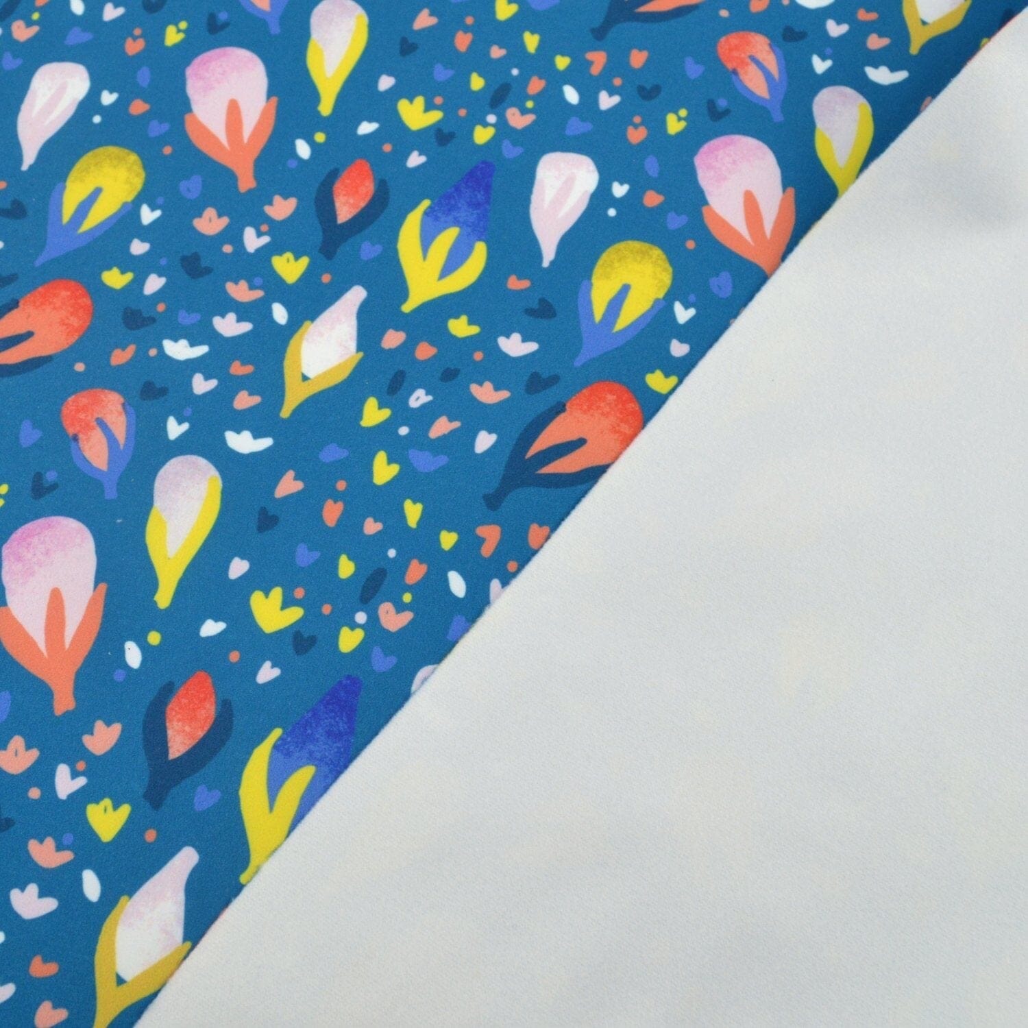 Softshell Brushed - Camille - kleine Blüten Fabric poshpinks