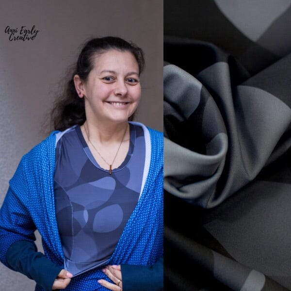 Sporty - Bade/Sportmaschenware Aurora Stones dark grey Fabric poshpinks