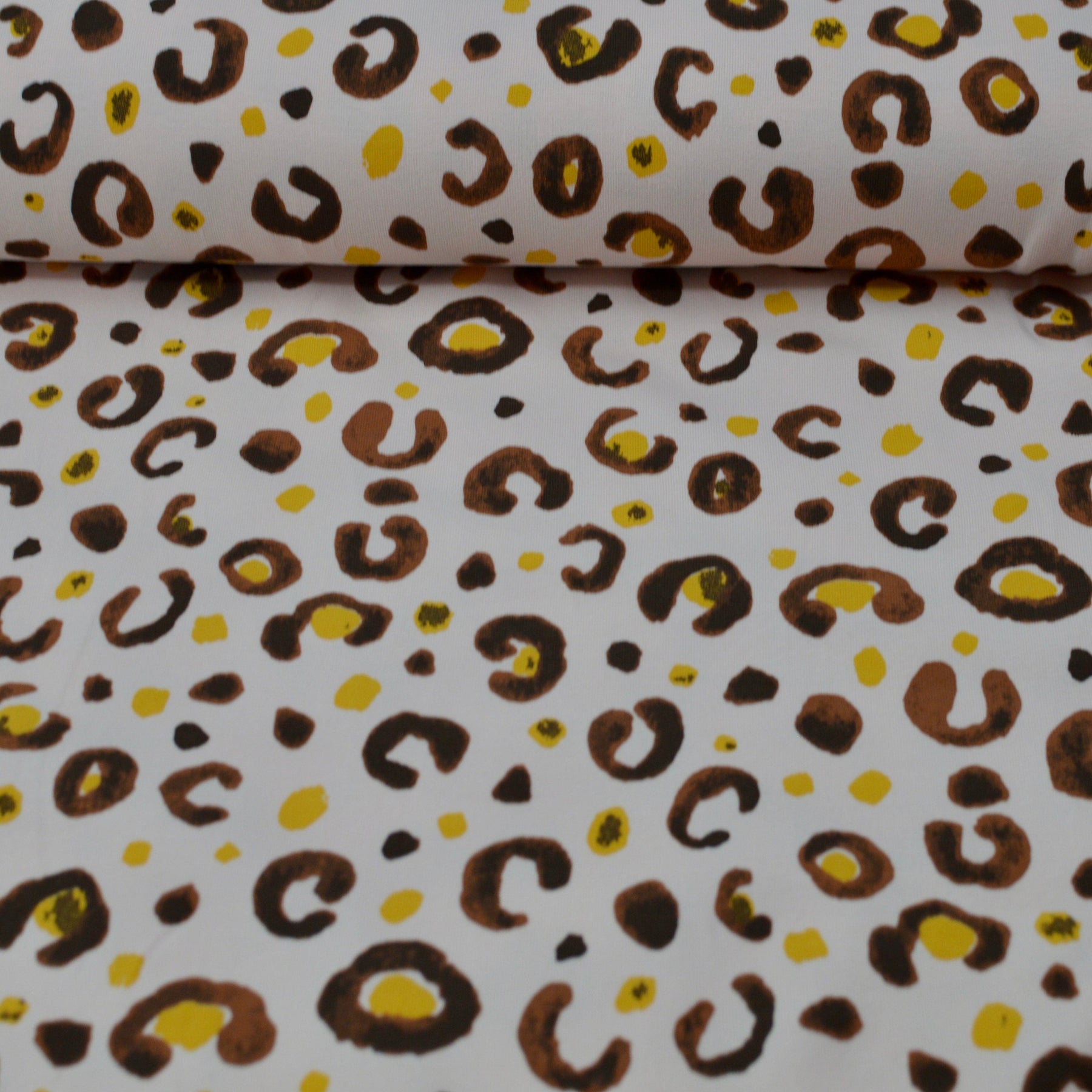 Baumwolljersey - Leomuster nuderosa Fabric poshpinks