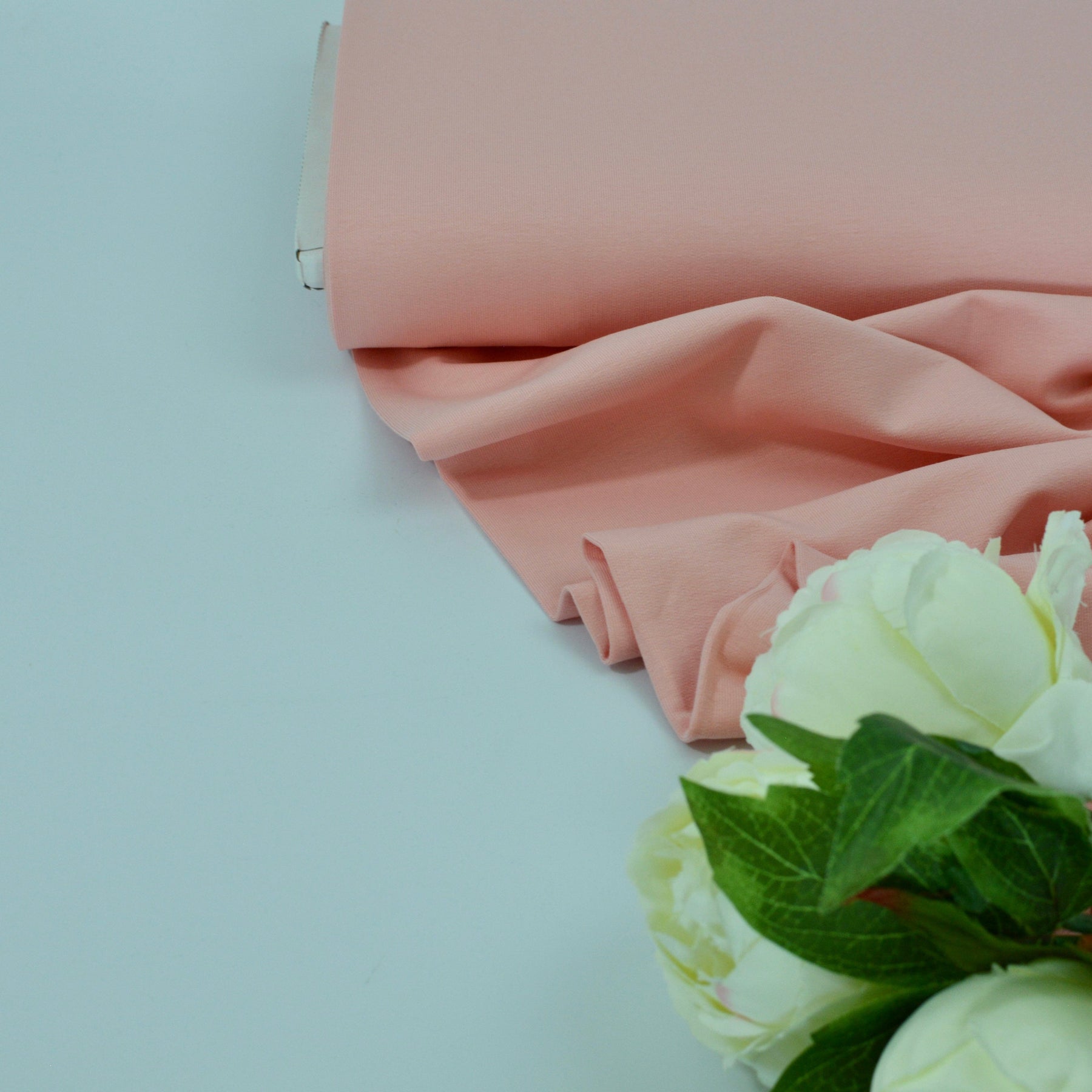 French Terry - lachsrosa Fabric poshpinks
