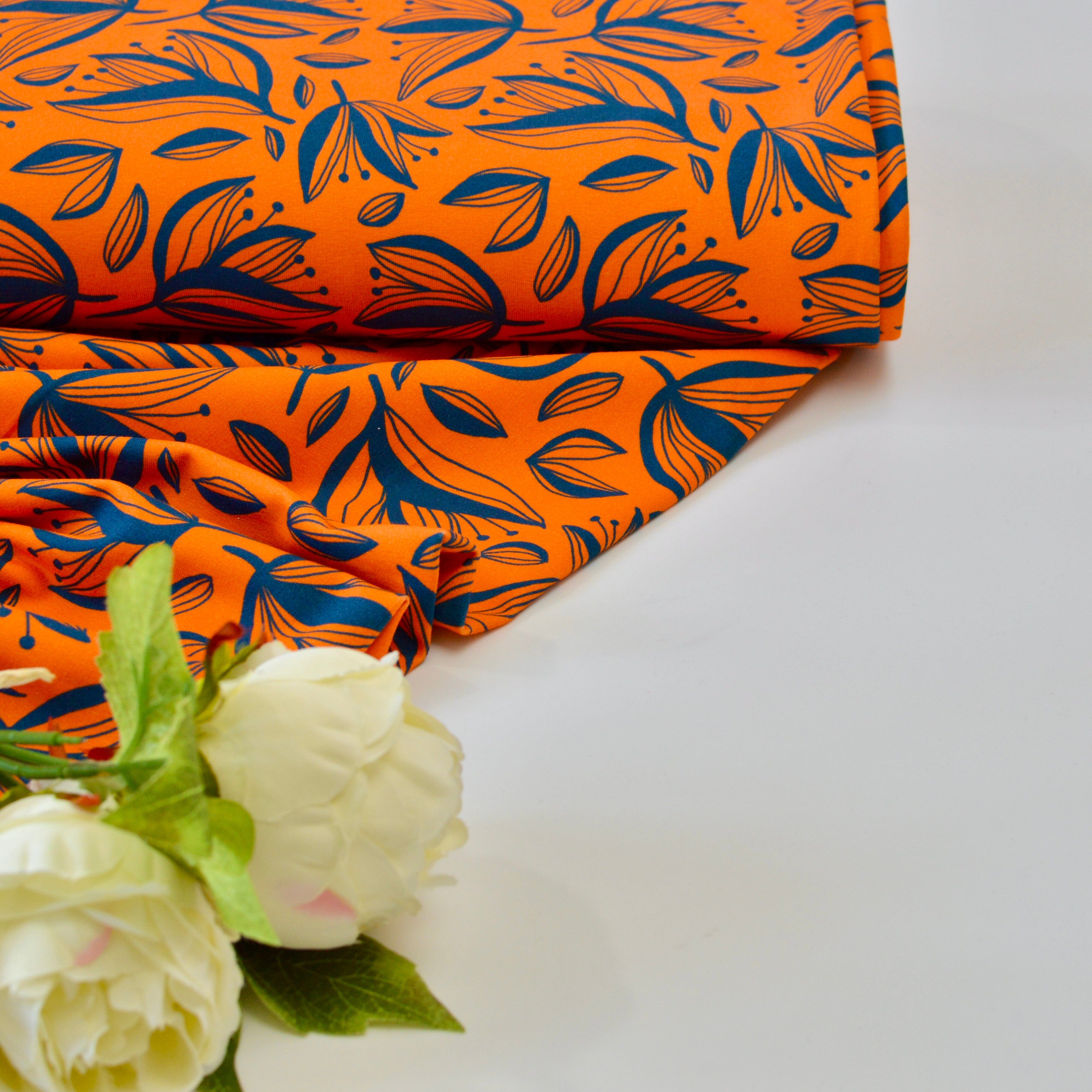 Soft Touch French Terry - Coralie Sunrise Glory by emjo_design Fabric poshpinks