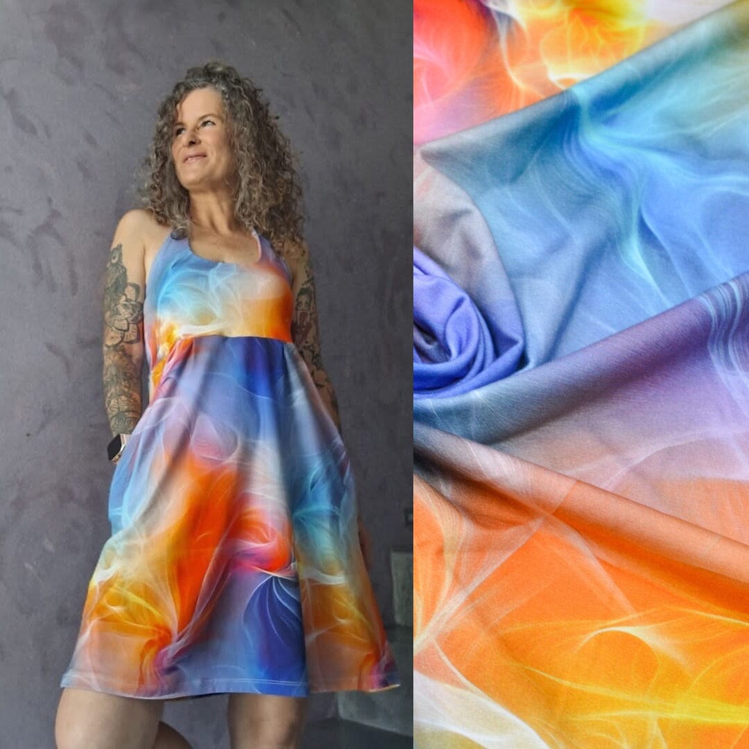 Stoffhändler mit Herz Eigenproduktion 18 - Silken Swirl by Tante Ema Fabric poshpinks