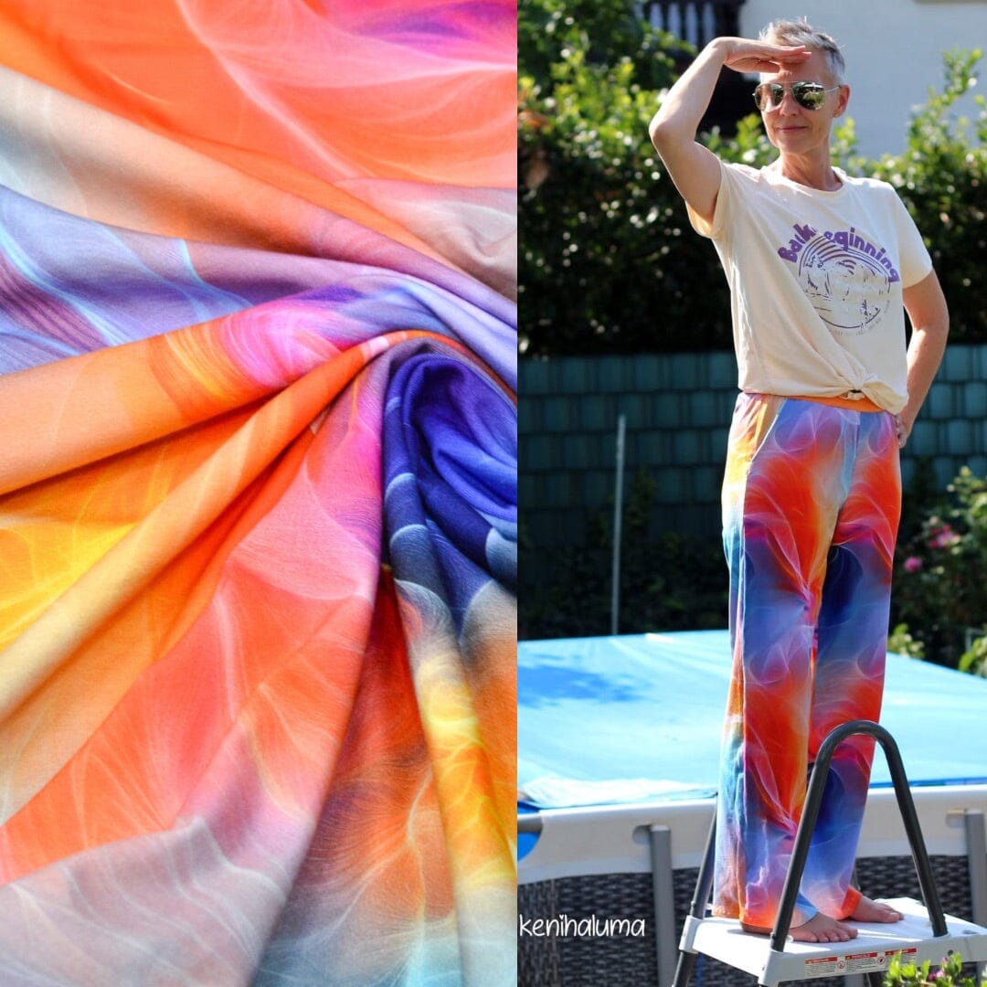 Stoffhändler mit Herz Eigenproduktion 18 - Silken Swirl by Tante Ema Fabric poshpinks
