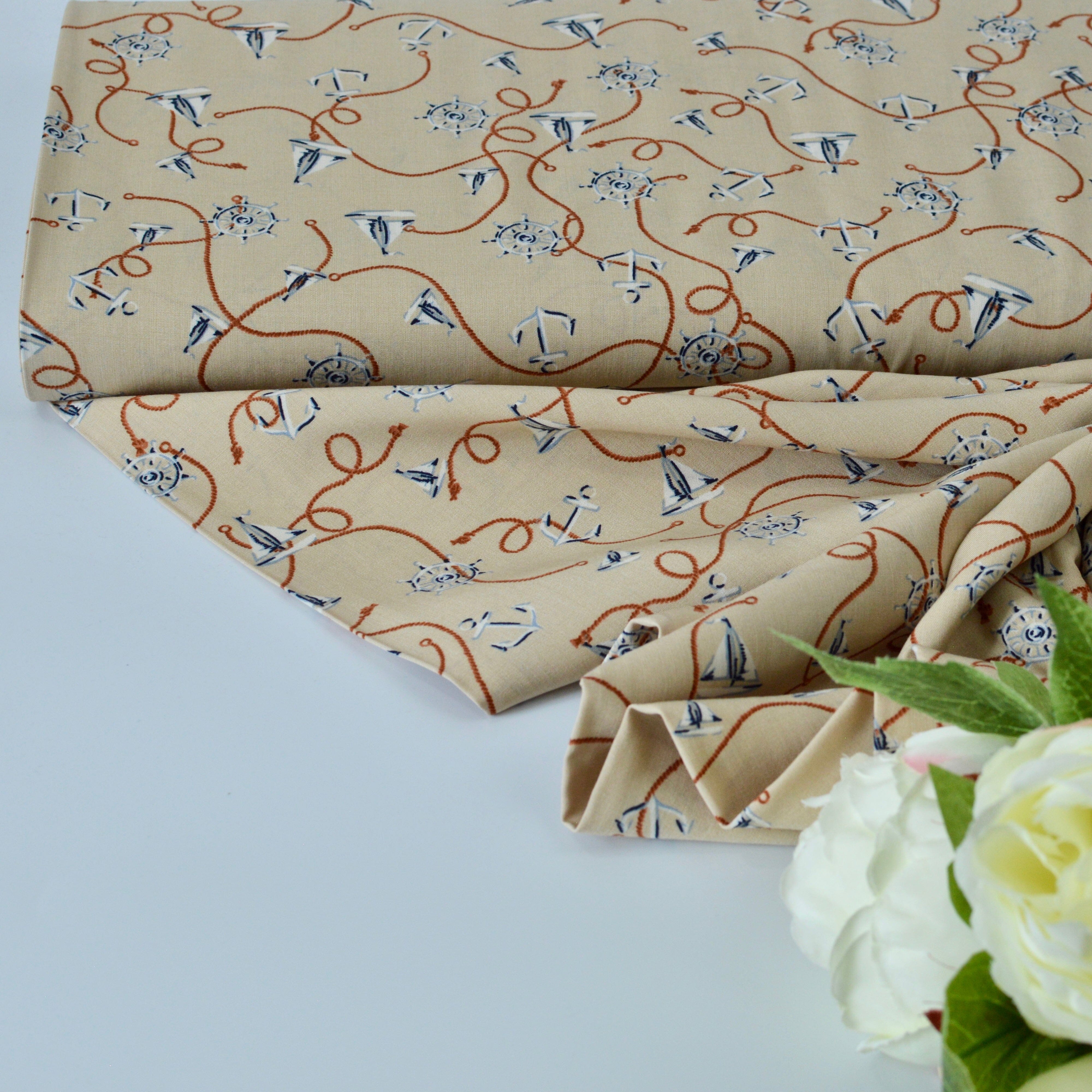 Viskose - mare - sand Fabric poshpinks