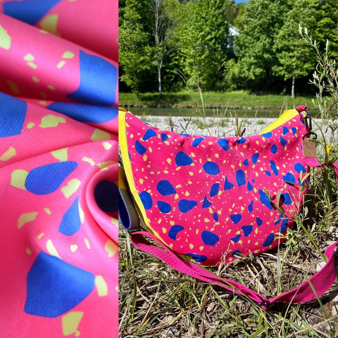 Vorbestellung ! Tender recycling Canvas "Ragazzi " Fragoli di Royale Fabric poshpinks