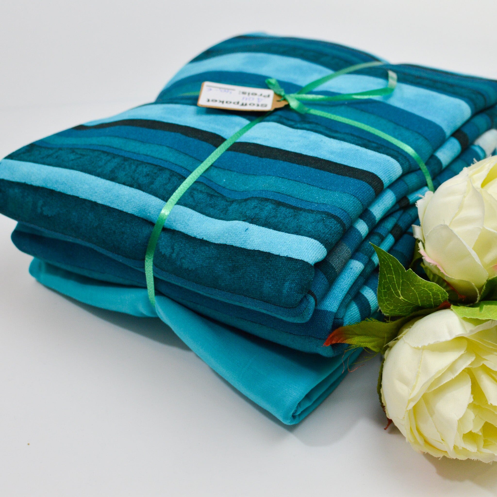 Stoffpaket Sommersweat & Jersey – Protea blue Lagoon – limitiert Paket poshpinks