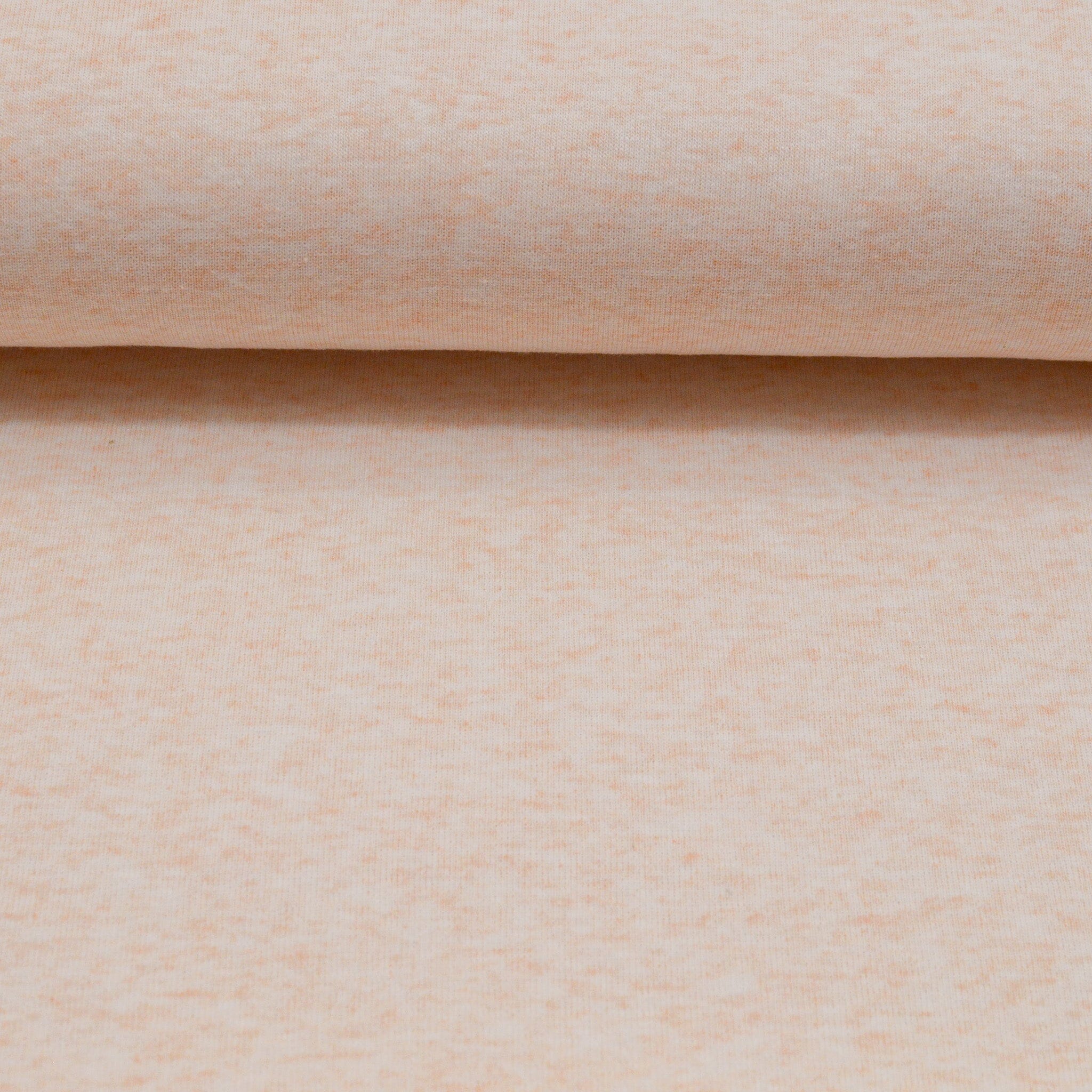 Baumwolljersey - Melange - apricot Fabric poshpinks
