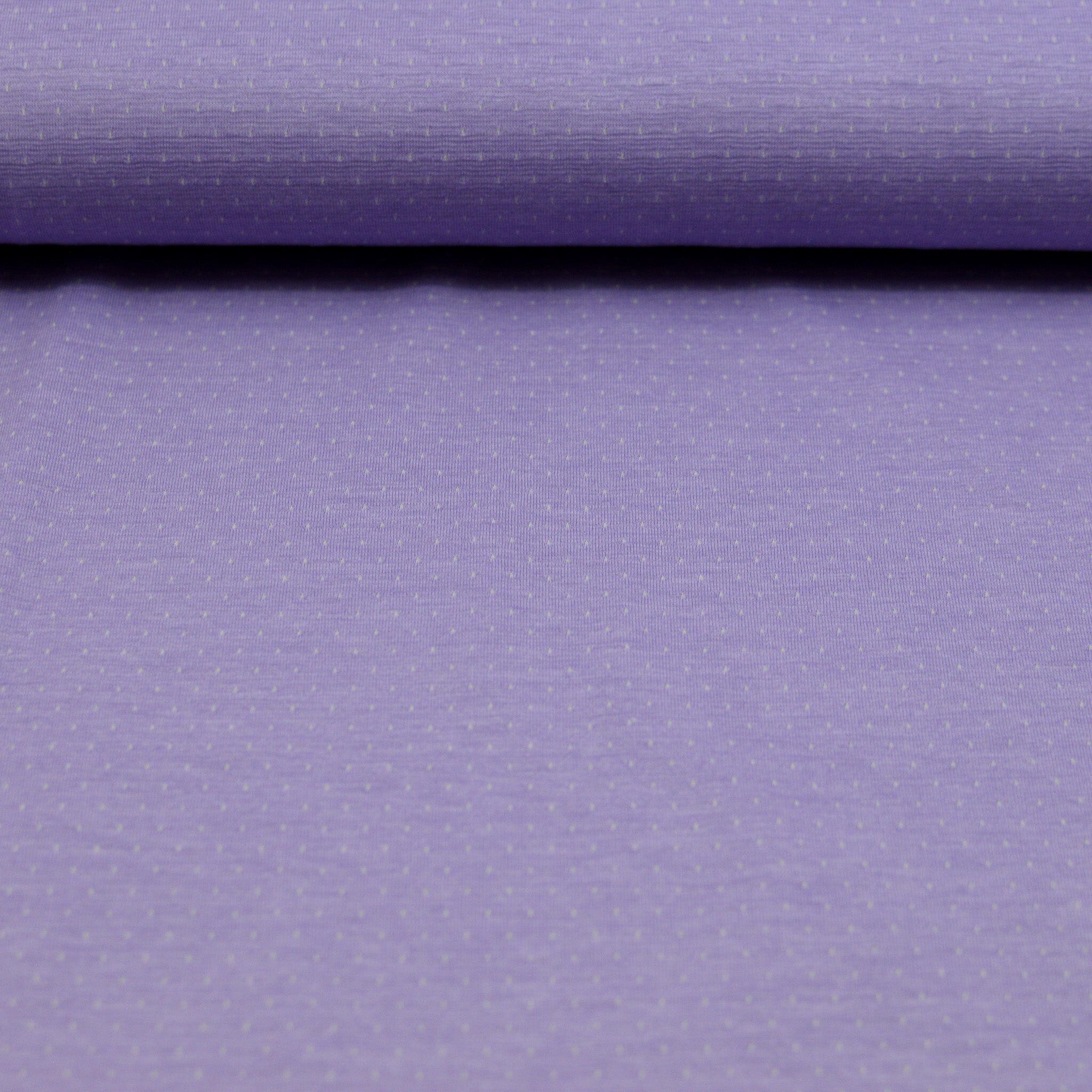 Jacquardjersey - Double Face - Streifen / Punkte - Flieder Fabric poshpinks