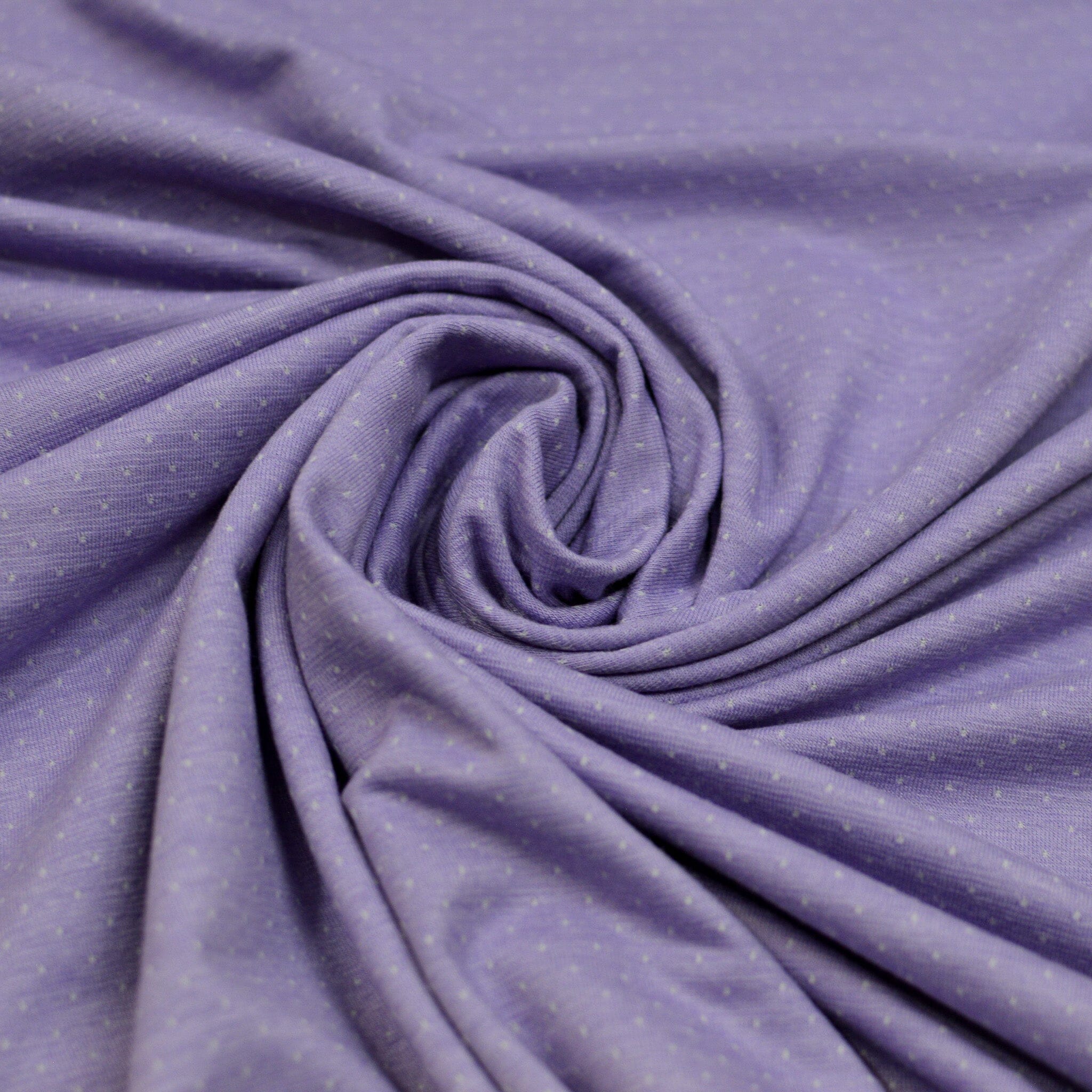 Jacquardjersey - Double Face - Streifen / Punkte - Flieder Fabric poshpinks