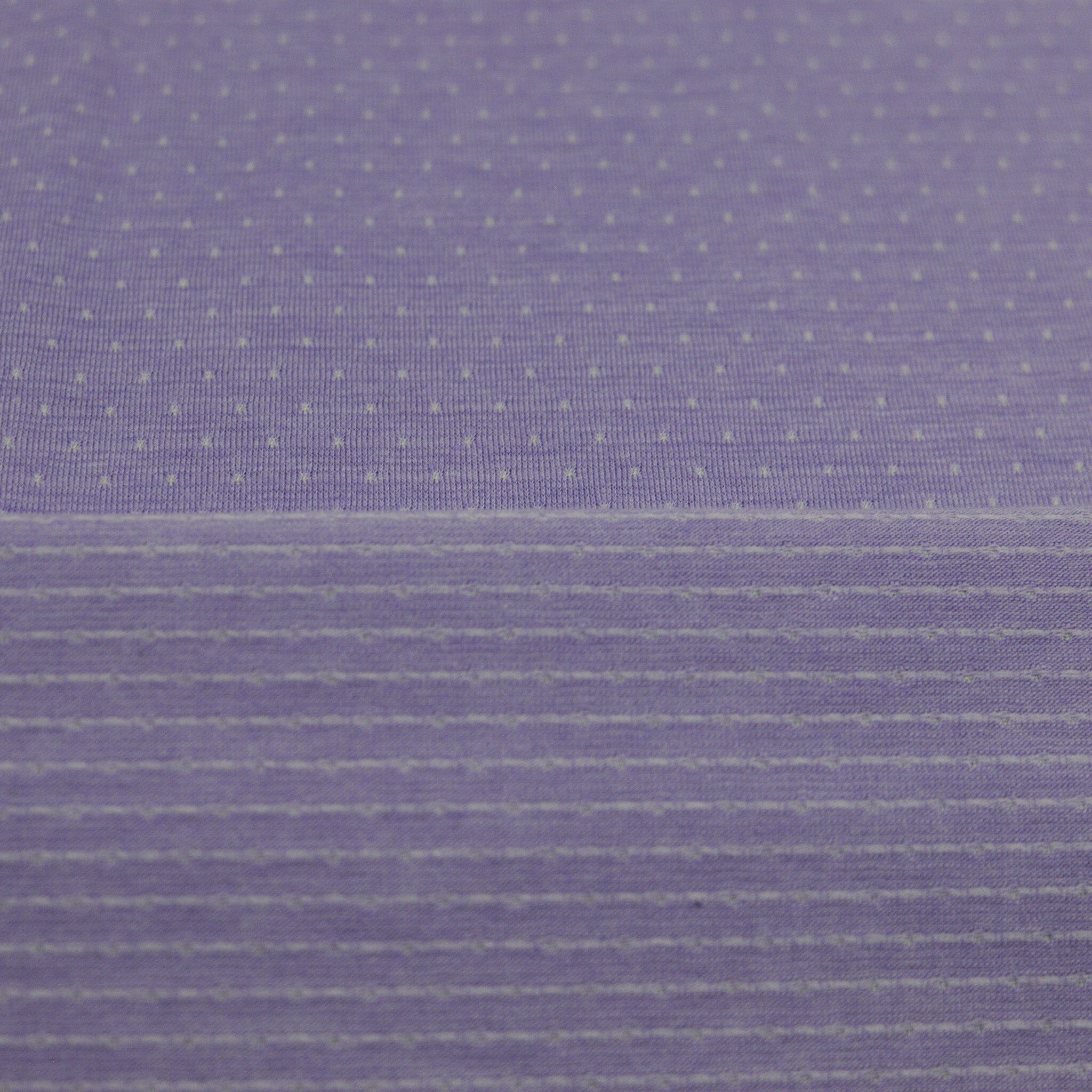 Jacquardjersey - Double Face - Streifen / Punkte - Flieder Fabric poshpinks