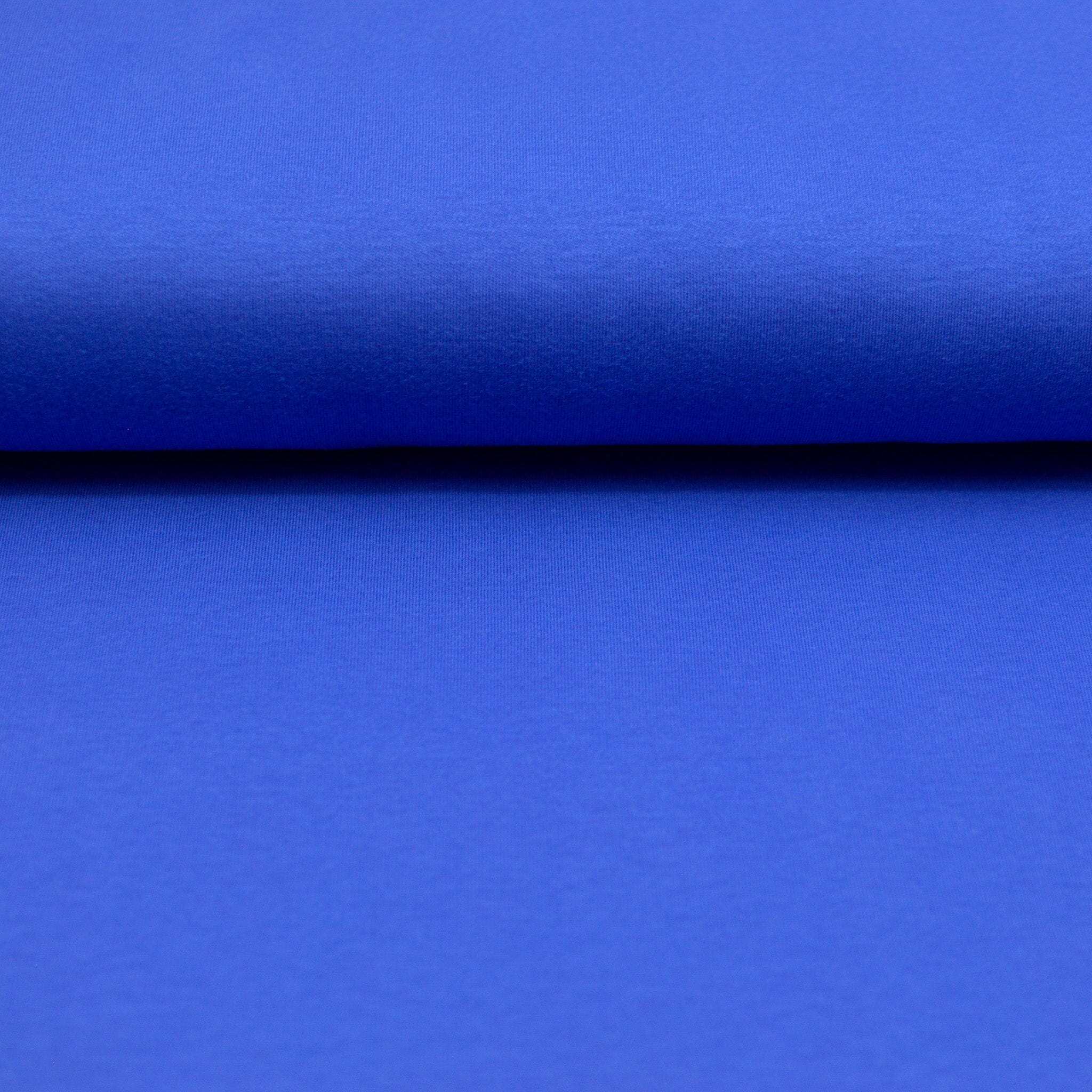 Baumwolljersey - Interlock - royalblau - Kombi Ringel Fabric poshpinks