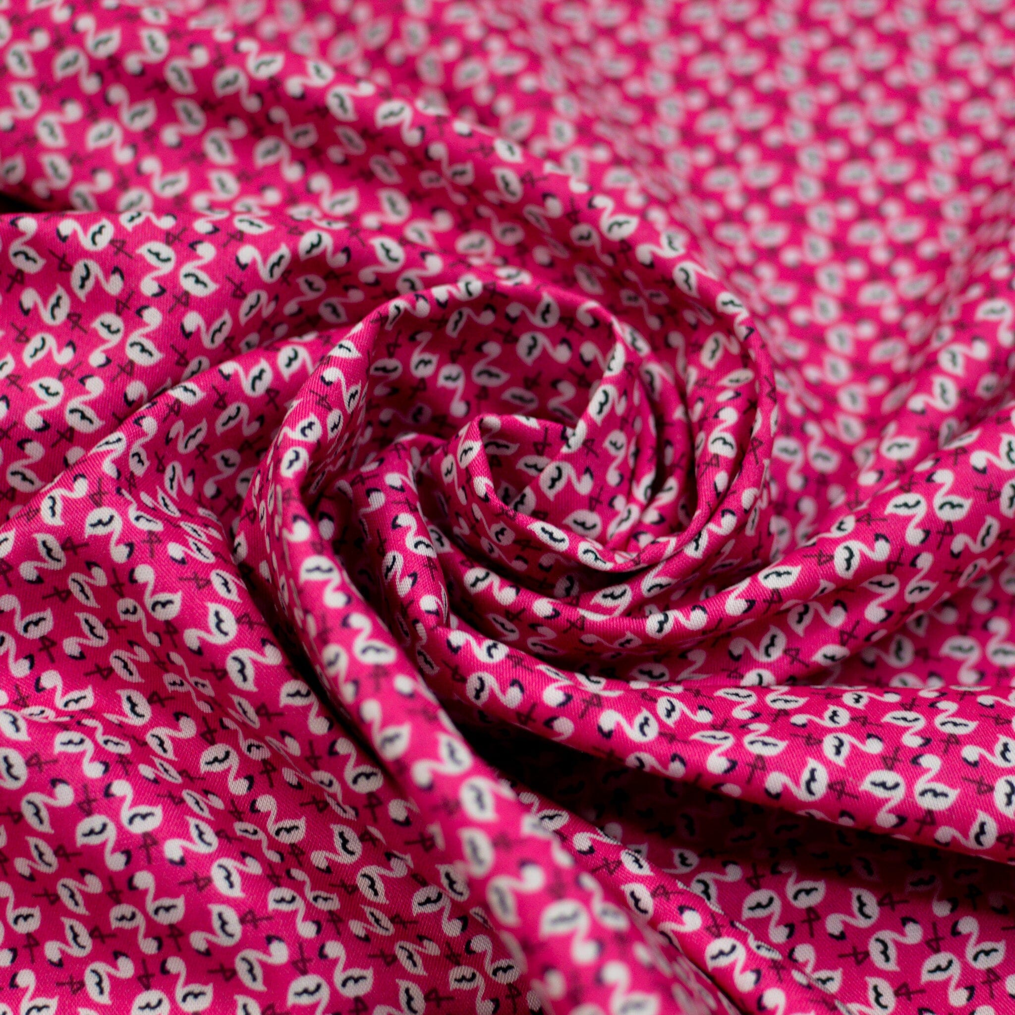 Baumwoll Popeline - Flamingos Fabric poshpinks