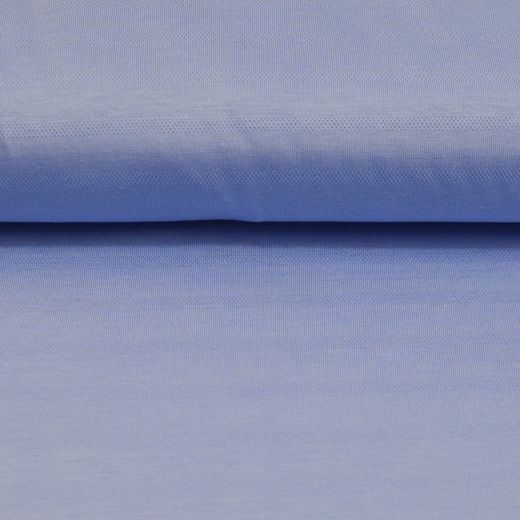 Jacquardjersey - Streifen - Peri lila blau weiß Fabric poshpinks