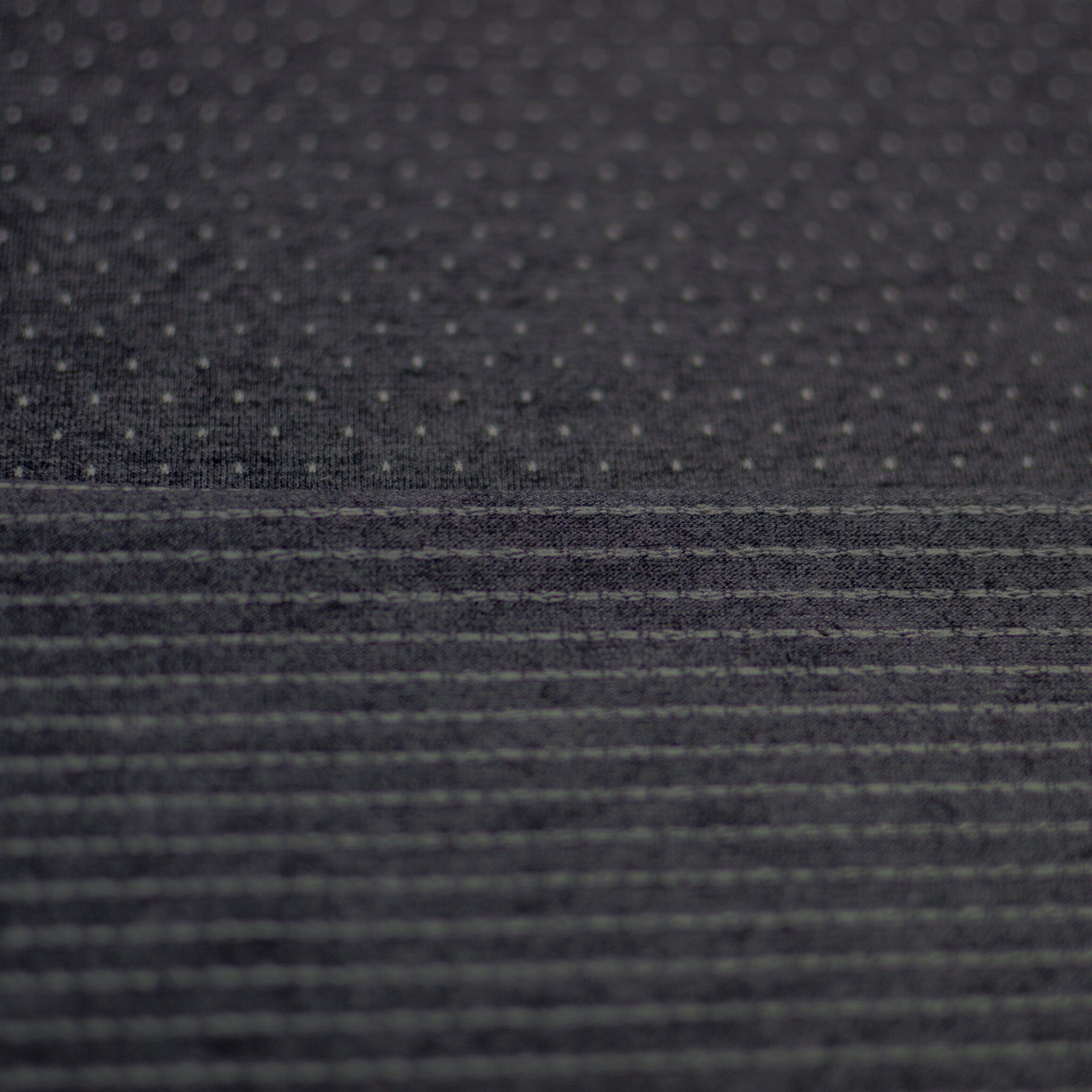Jacquardjersey - Double Face - Streifen / Punkte - dunkelgrau Fabric poshpinks