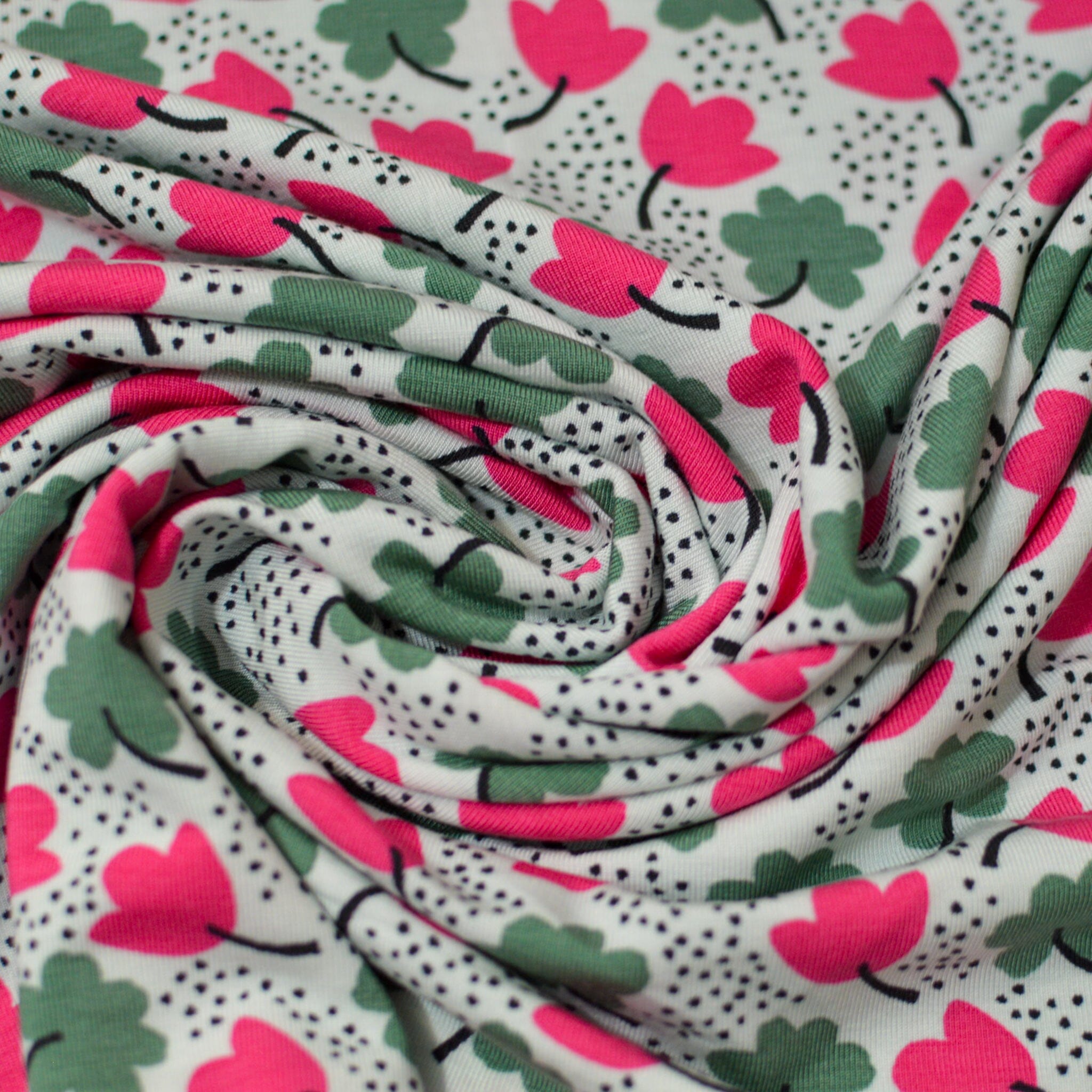 Baumwolljersey - rot Fabric poshpinks