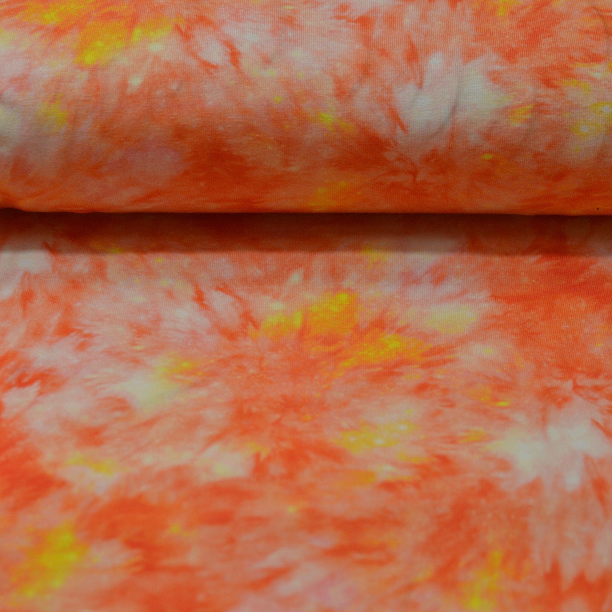 Baumwolljersey - Batik - orange gelb Fabric poshpinks