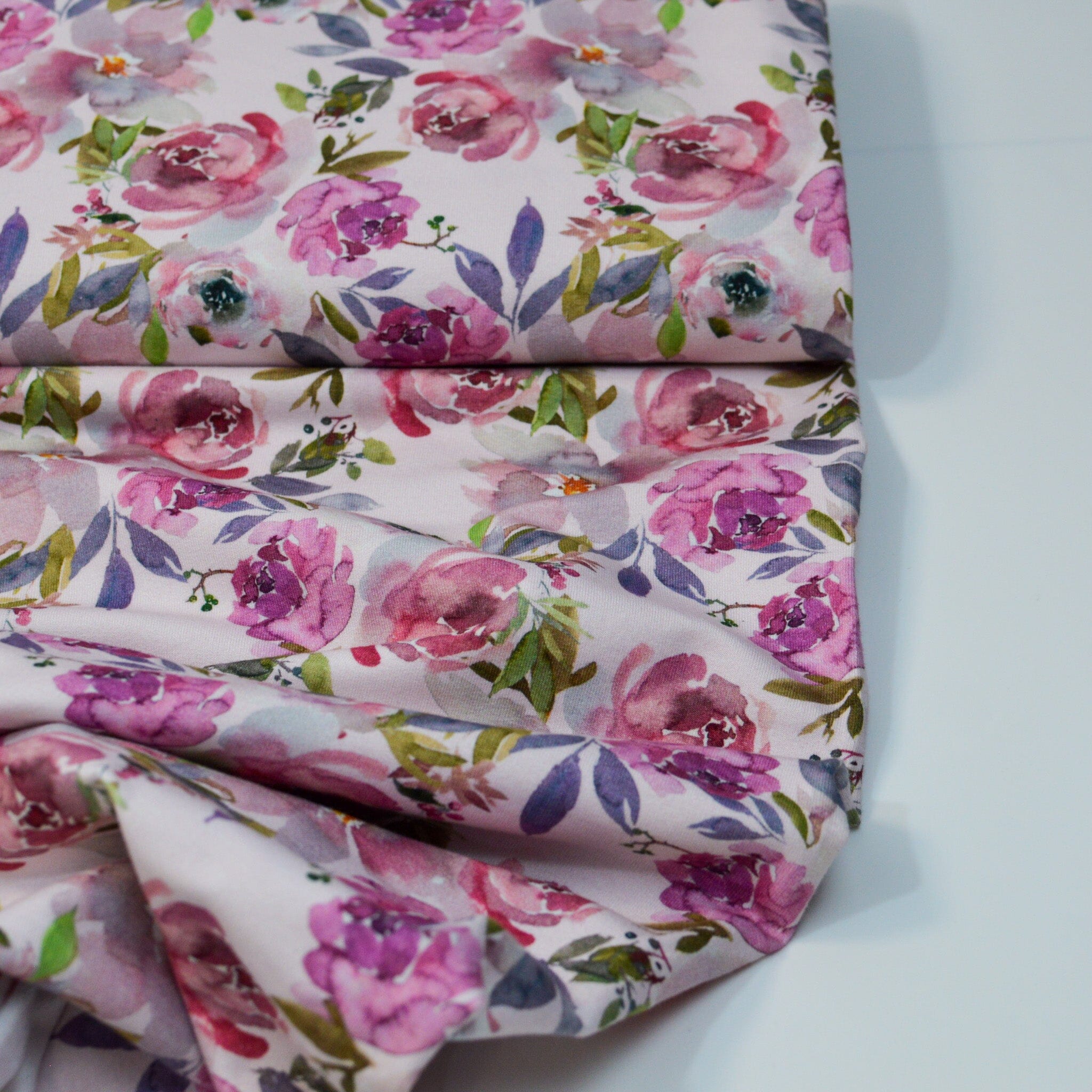 French Terry - Rosen rose Fabric poshpinks