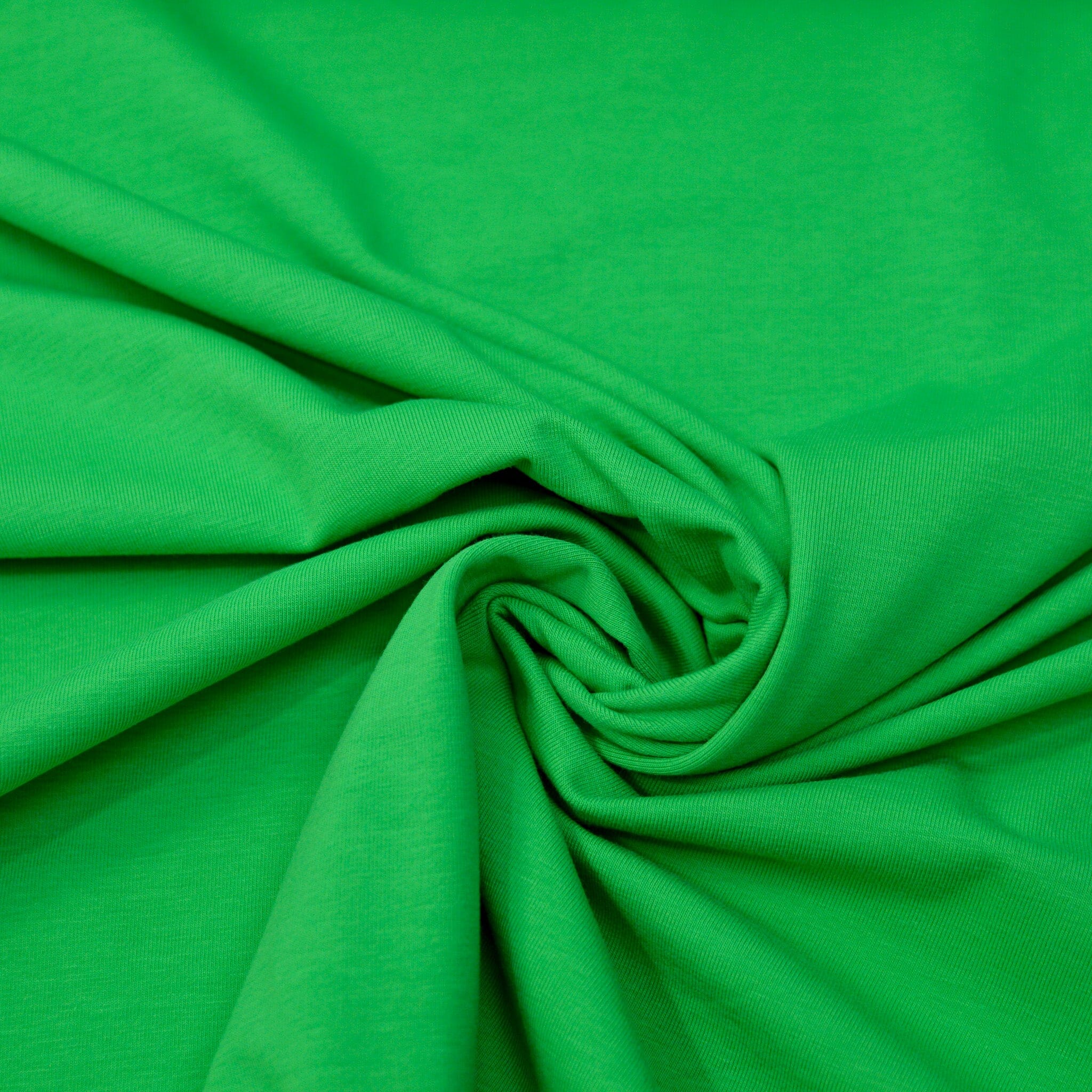 Baumwolljersey - leuchtend grün Fabric poshpinks