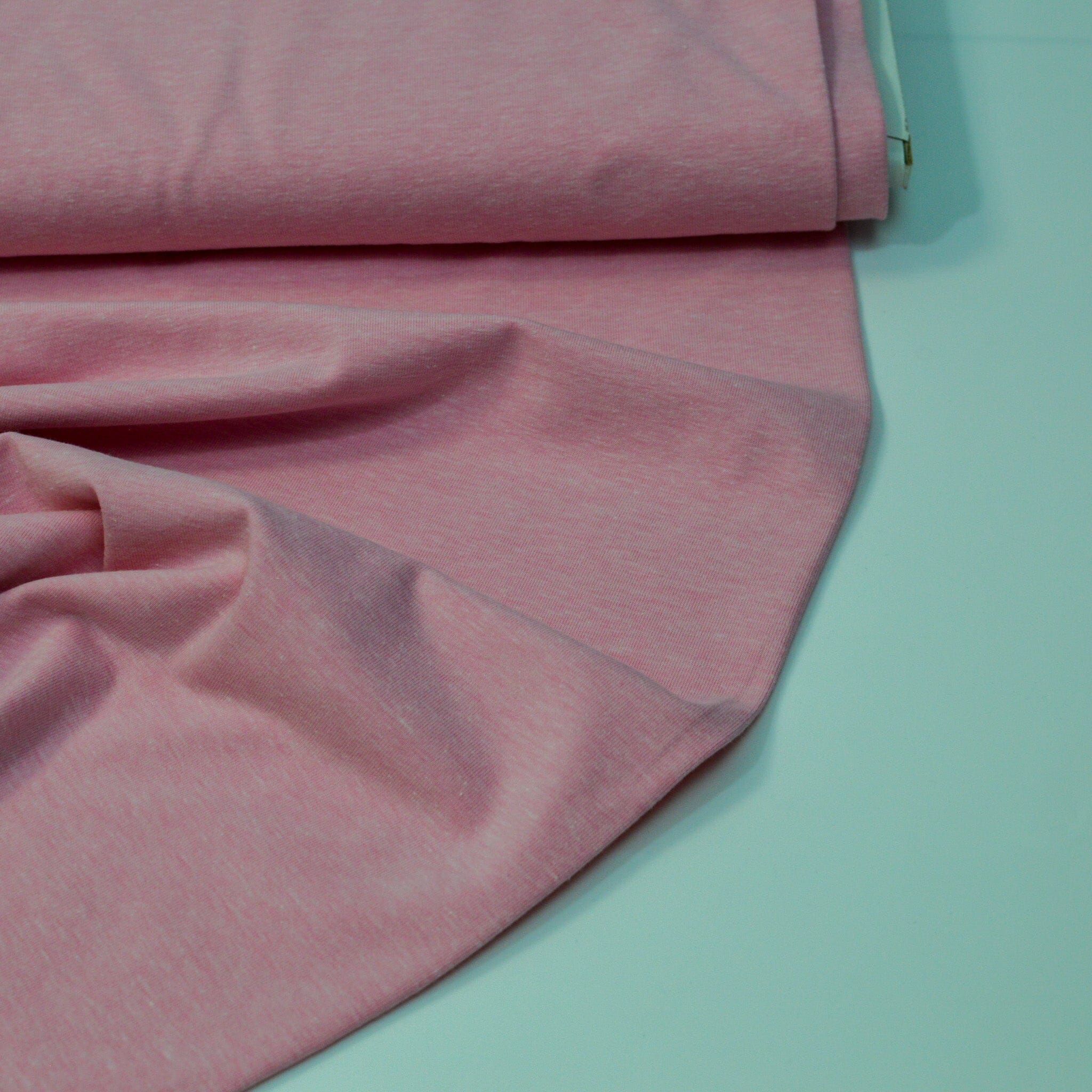 Melangejersey - rosa Fabric poshpinks