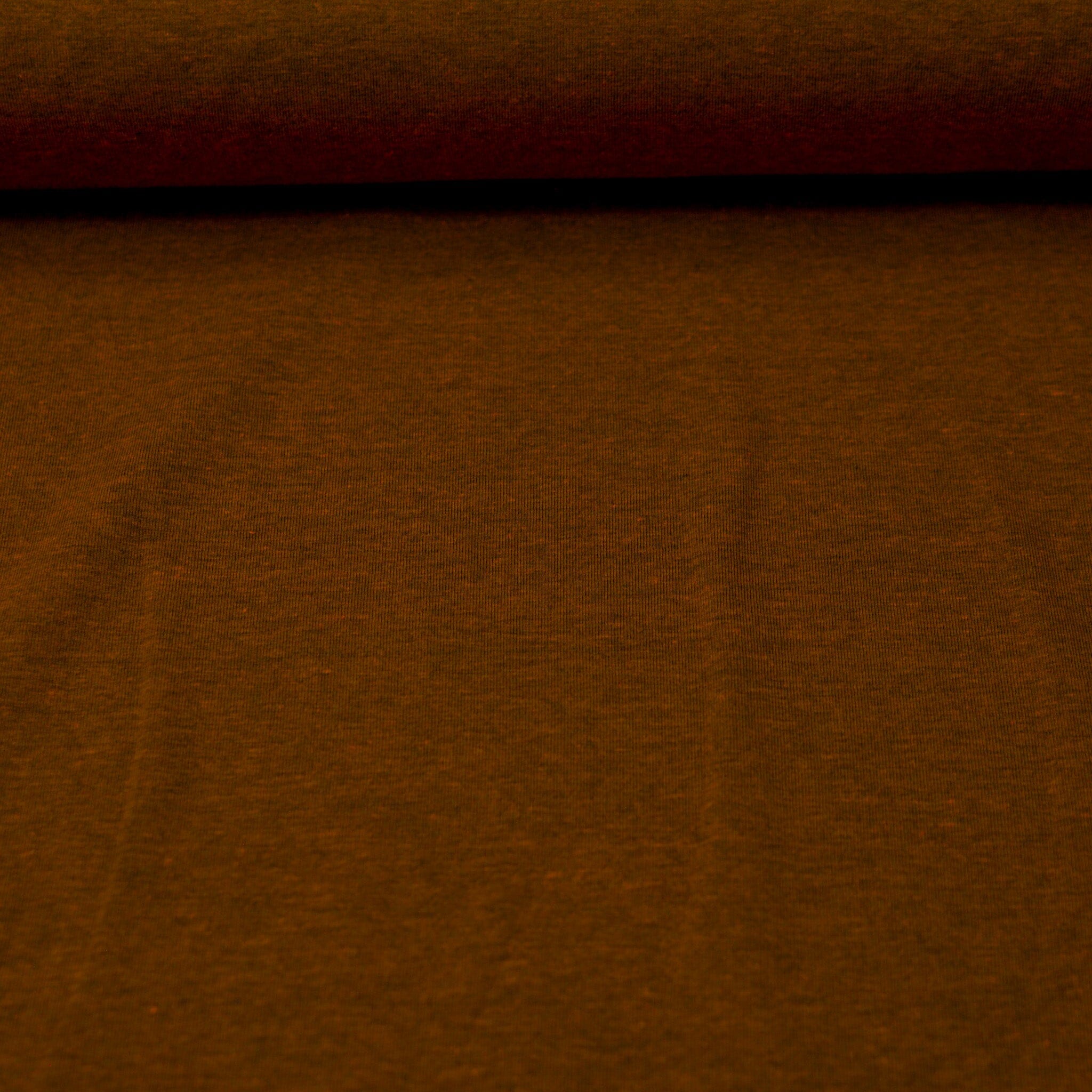 Melangejersey - orange schwarz Fabric poshpinks