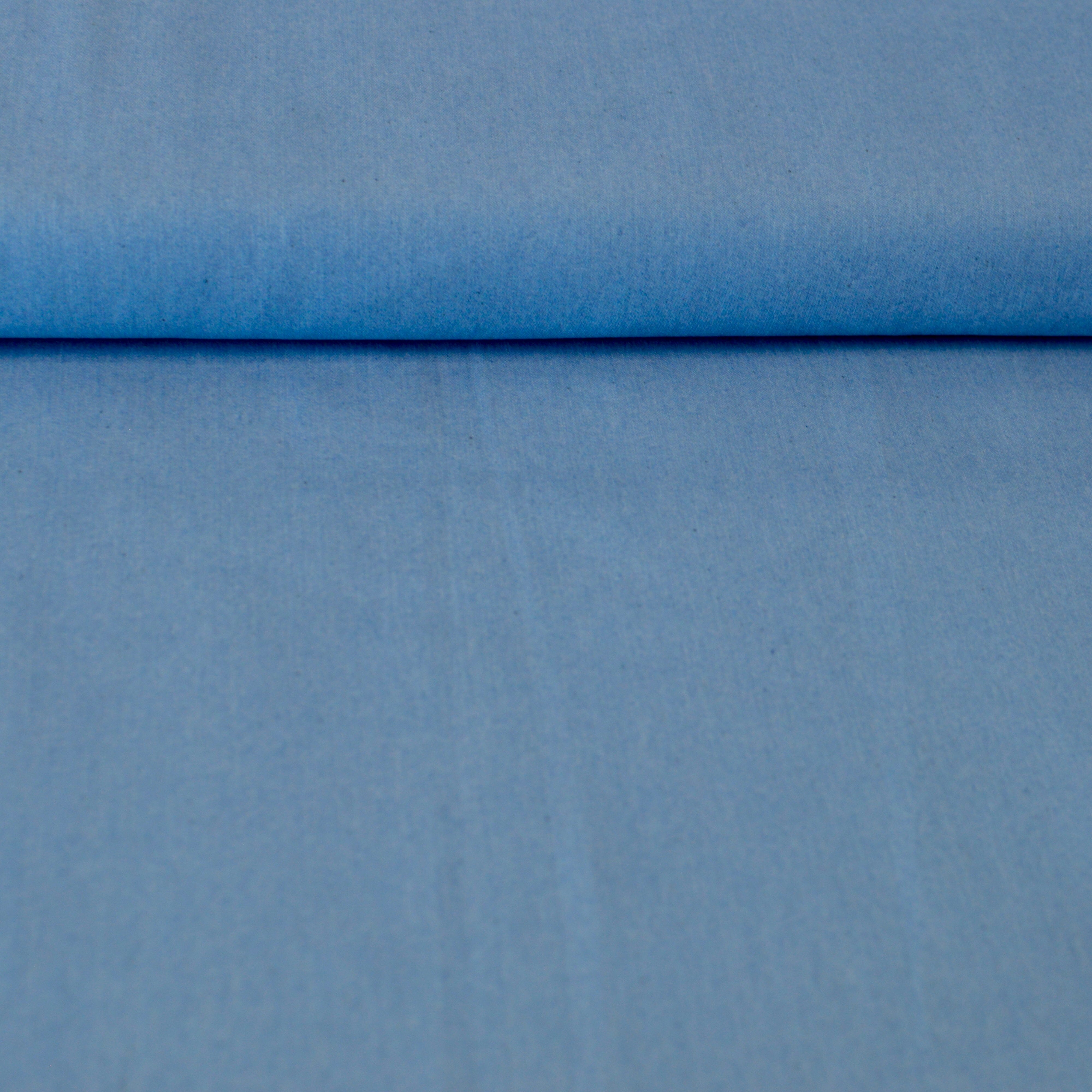 Chambray - bleached jeansblau uni - Baumwollmix Webware Fabric poshpinks