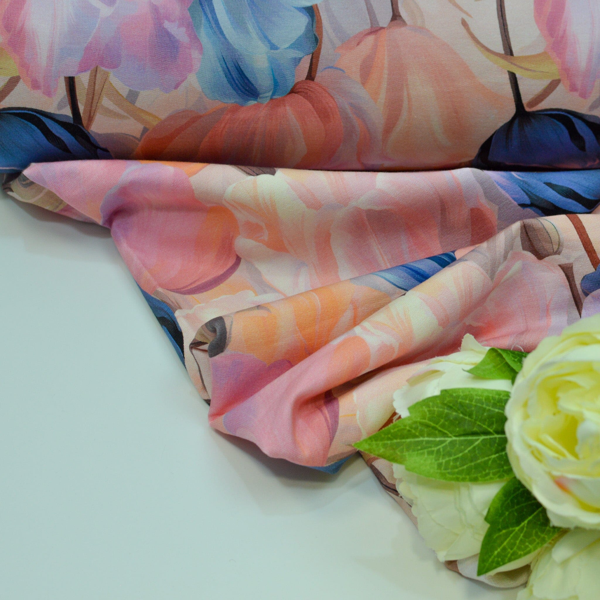 French Terry - Tulpentraum - rosé Fabric poshpinks