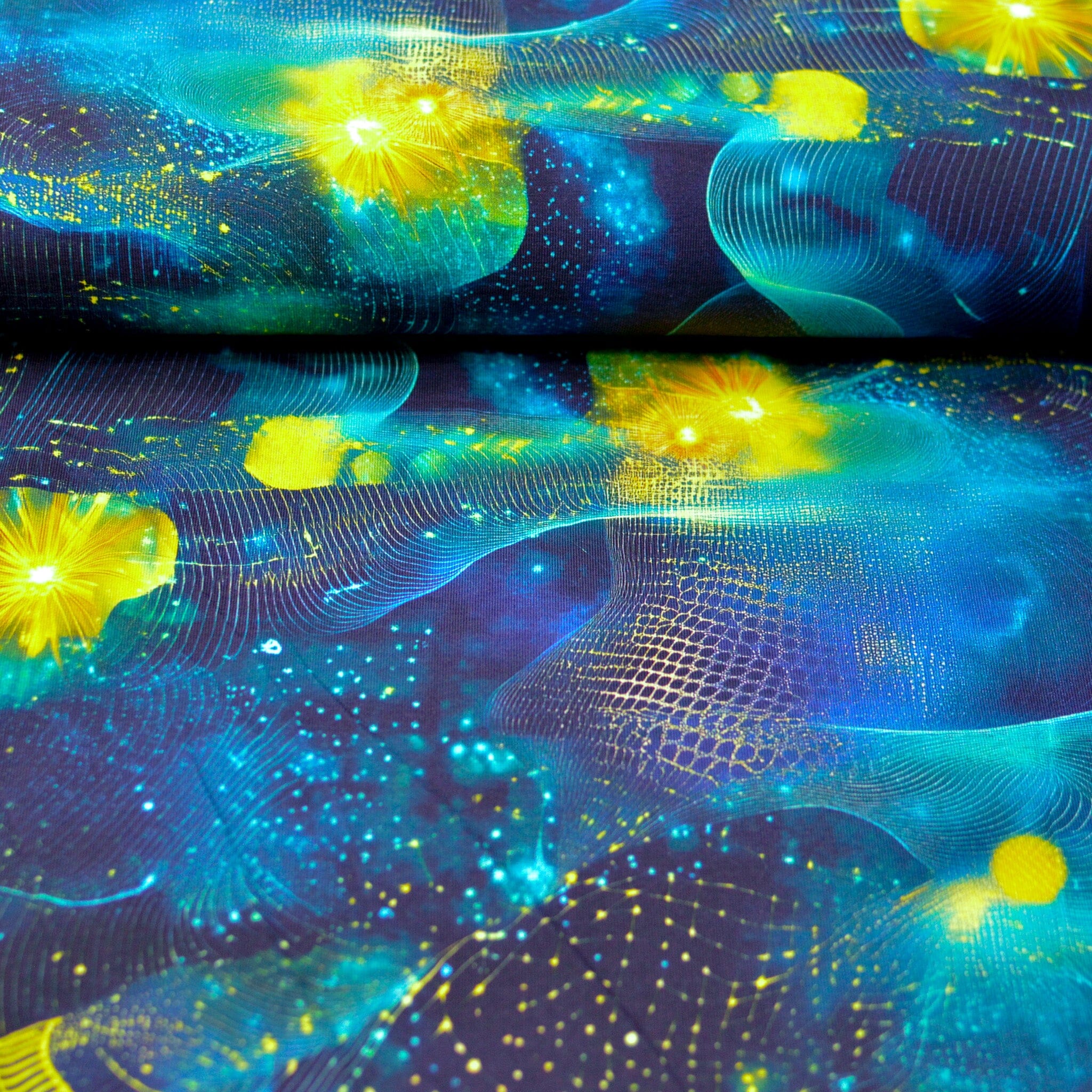 Stoffhändler mit Herz Eigenproduktion 18 - Starlight Currents by Tante Ema Fabric poshpinks