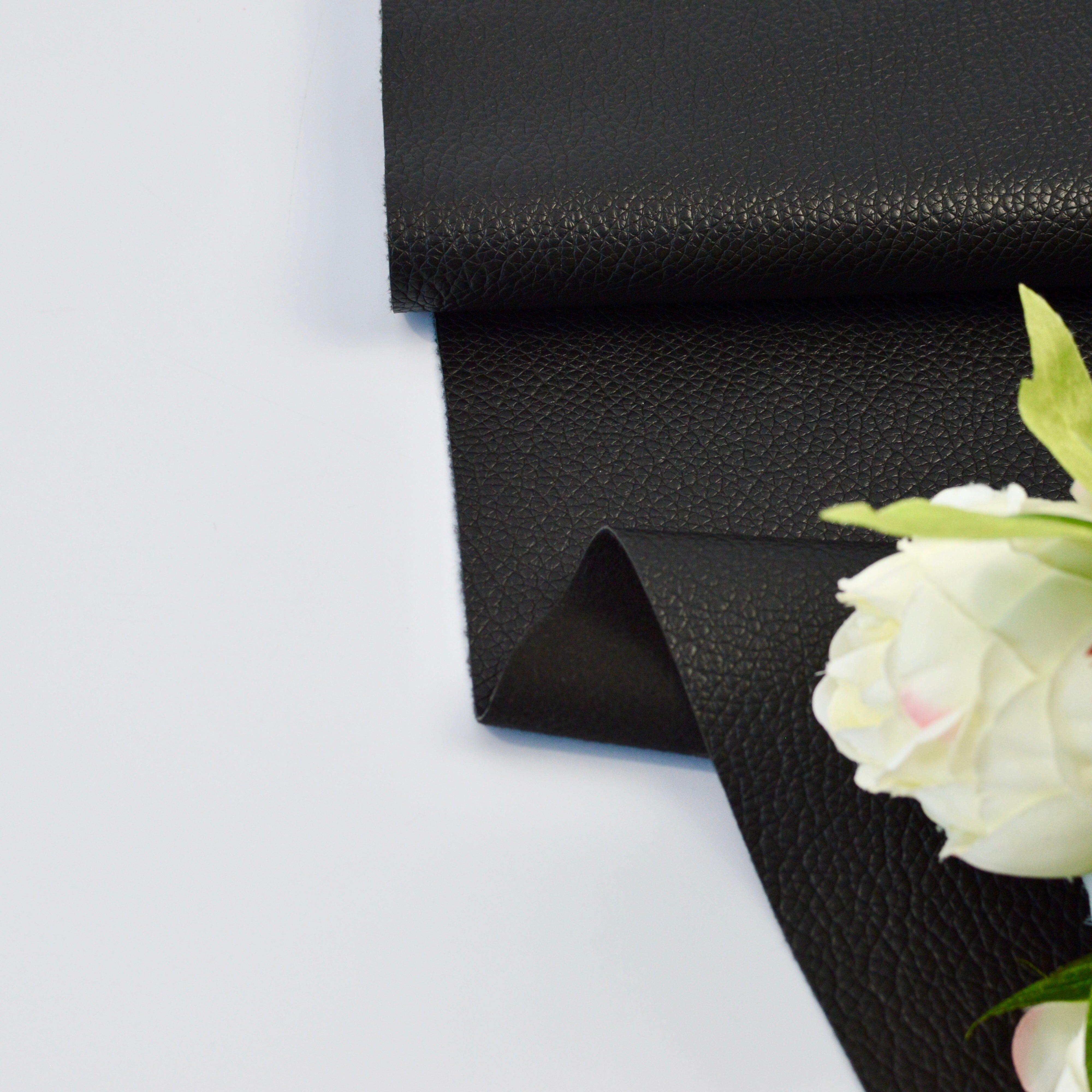 Kunstleder schwer - schwarz Fabric poshpinks