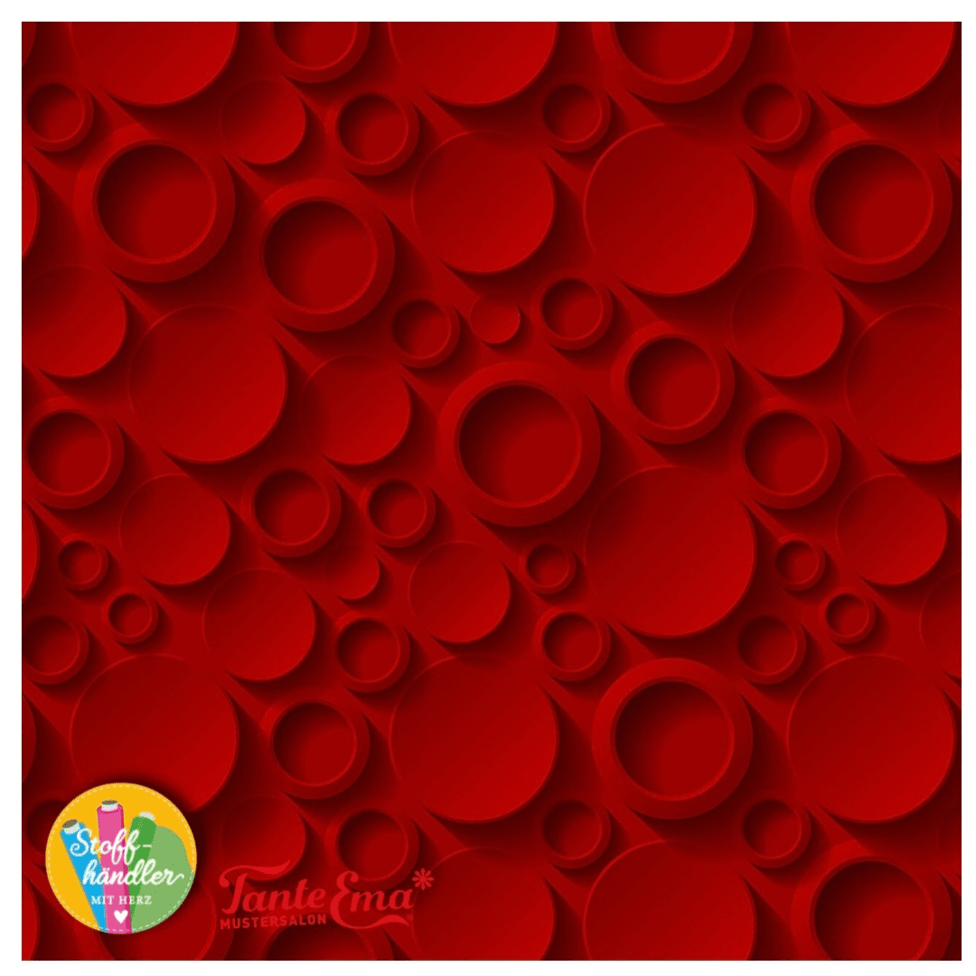 Vorbestellung - Stoffhändler mit Herz Eigenproduktion - Red Moon by Tante Ema - Baumwolljersey Fabric poshpinks