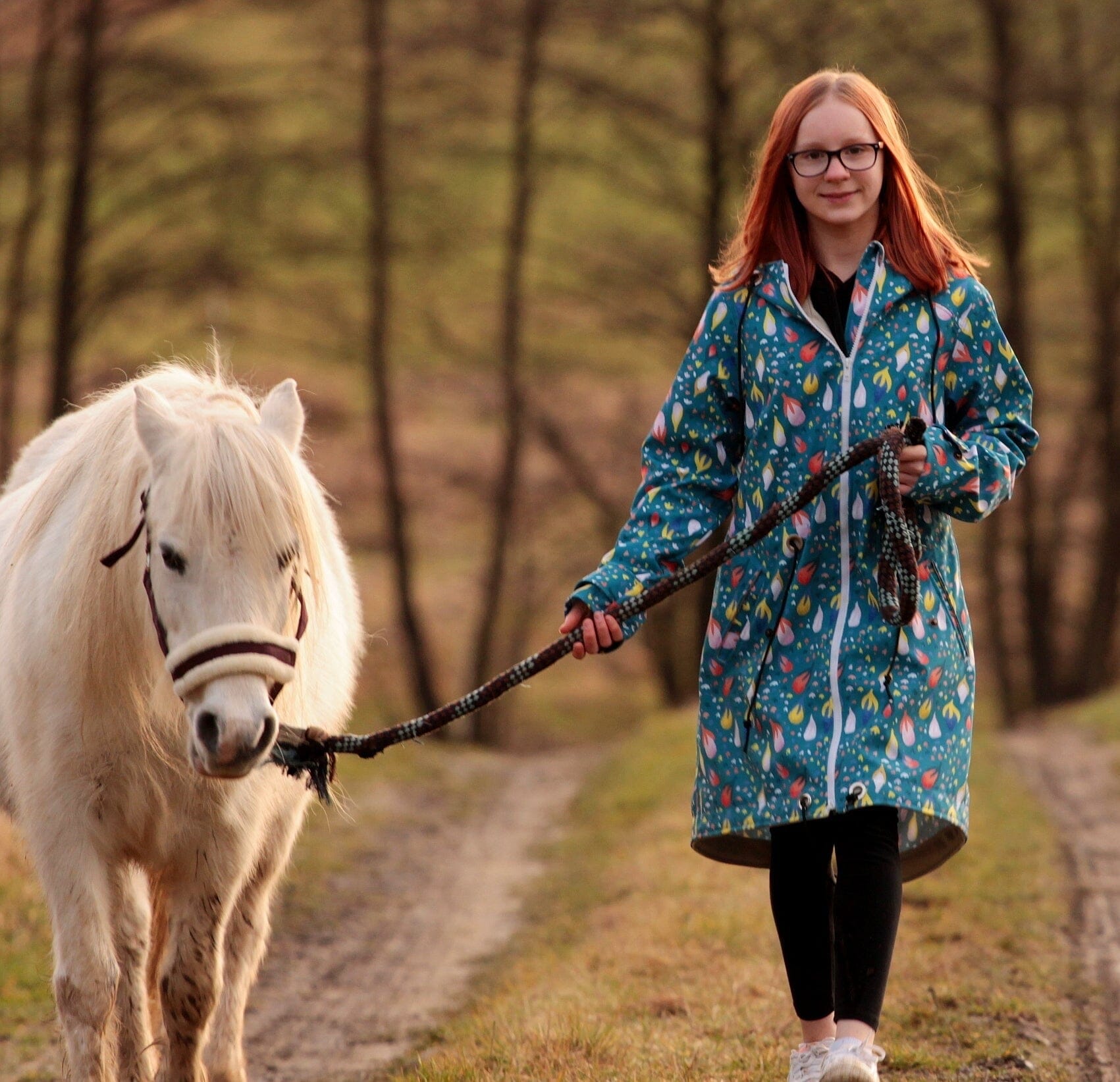 Softshell Brushed - Camille - kleine Blüten Fabric poshpinks