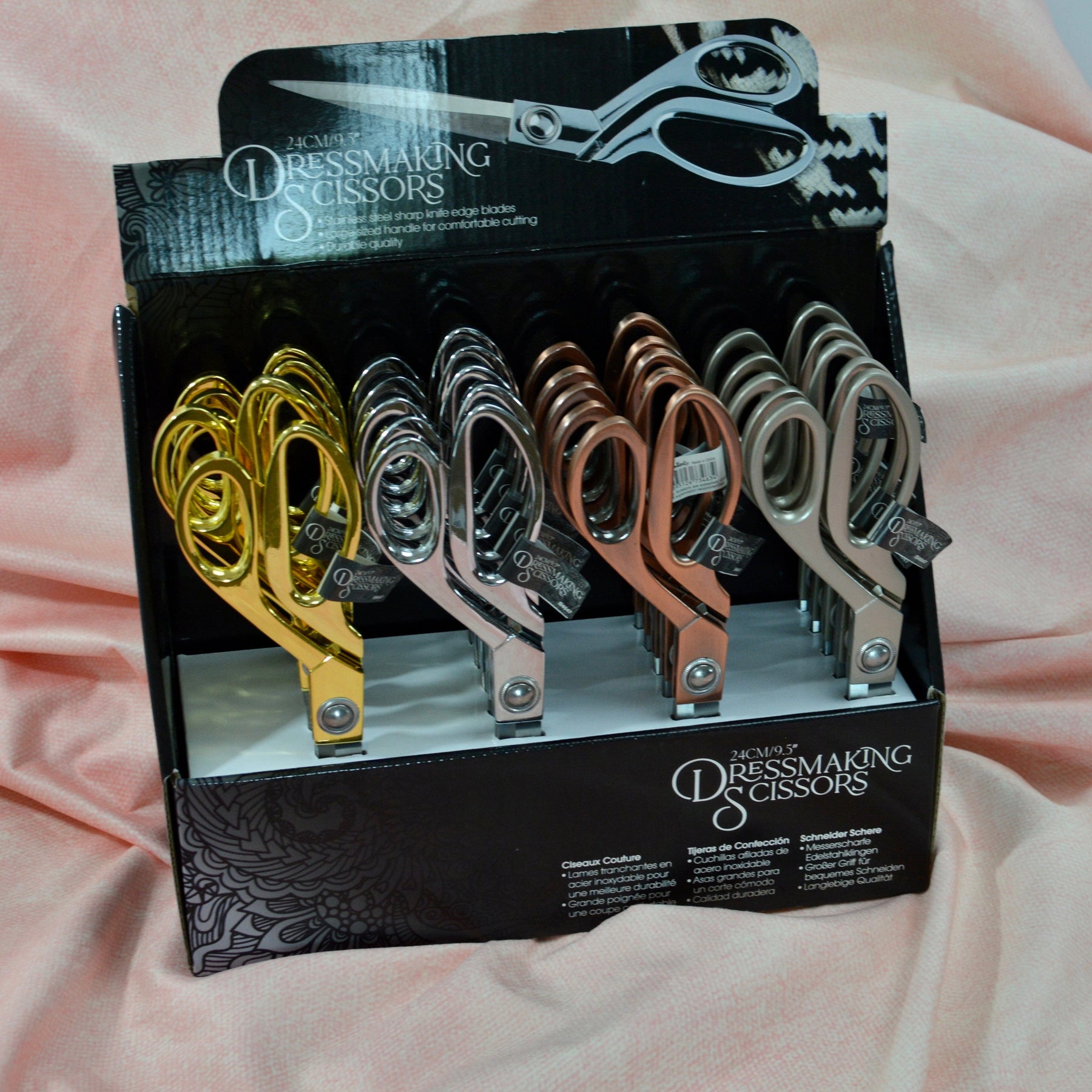 hochwertige Schneiderschere 24 cm edelstahl gold Stück poshpinks