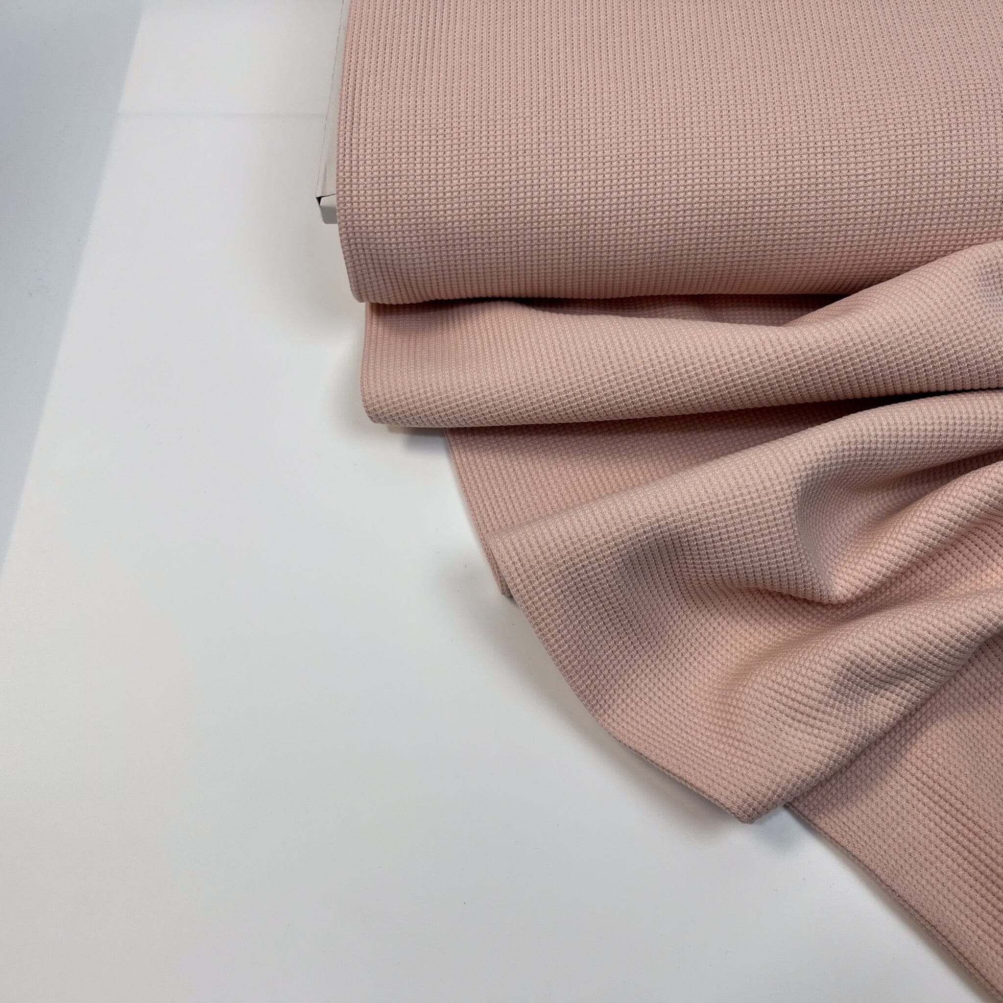 Strickstoff Waffeloptik rose Fabric poshpinks