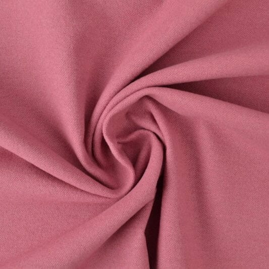 Baumwoll Flanell - dunkles altrosa uni Fabric poshpinks