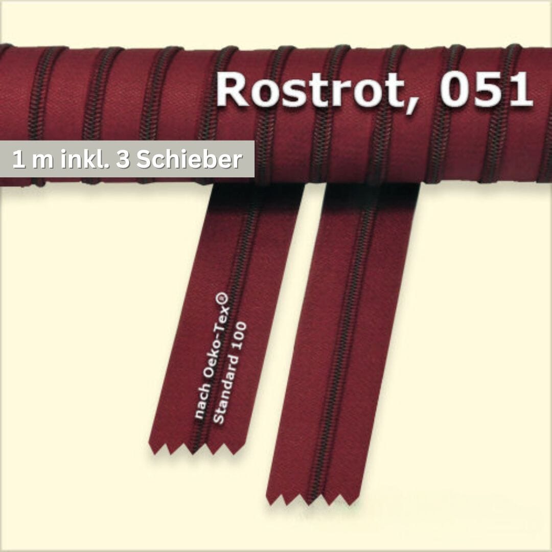 Endlosreißverschluss Helga midi - Meterware Paket poshpinks