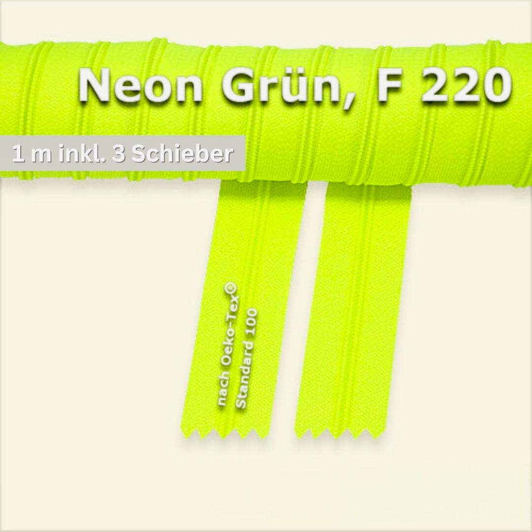 Endlosreißverschluss Helga midi - Meterware Paket poshpinks