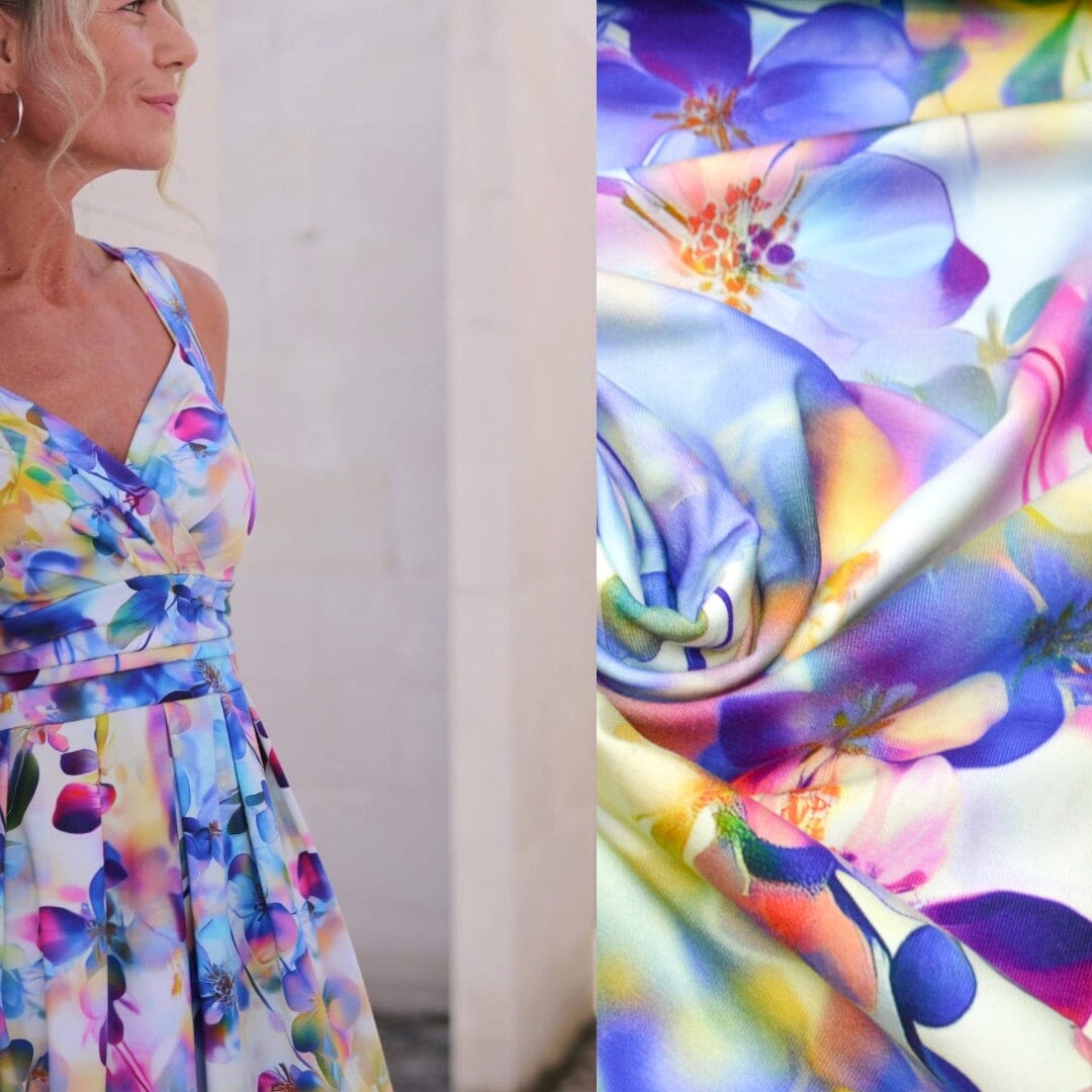 Stoffhändler mit Herz Eigenproduktion 18 - Twilight Petals by Tante Ema Fabric poshpinks