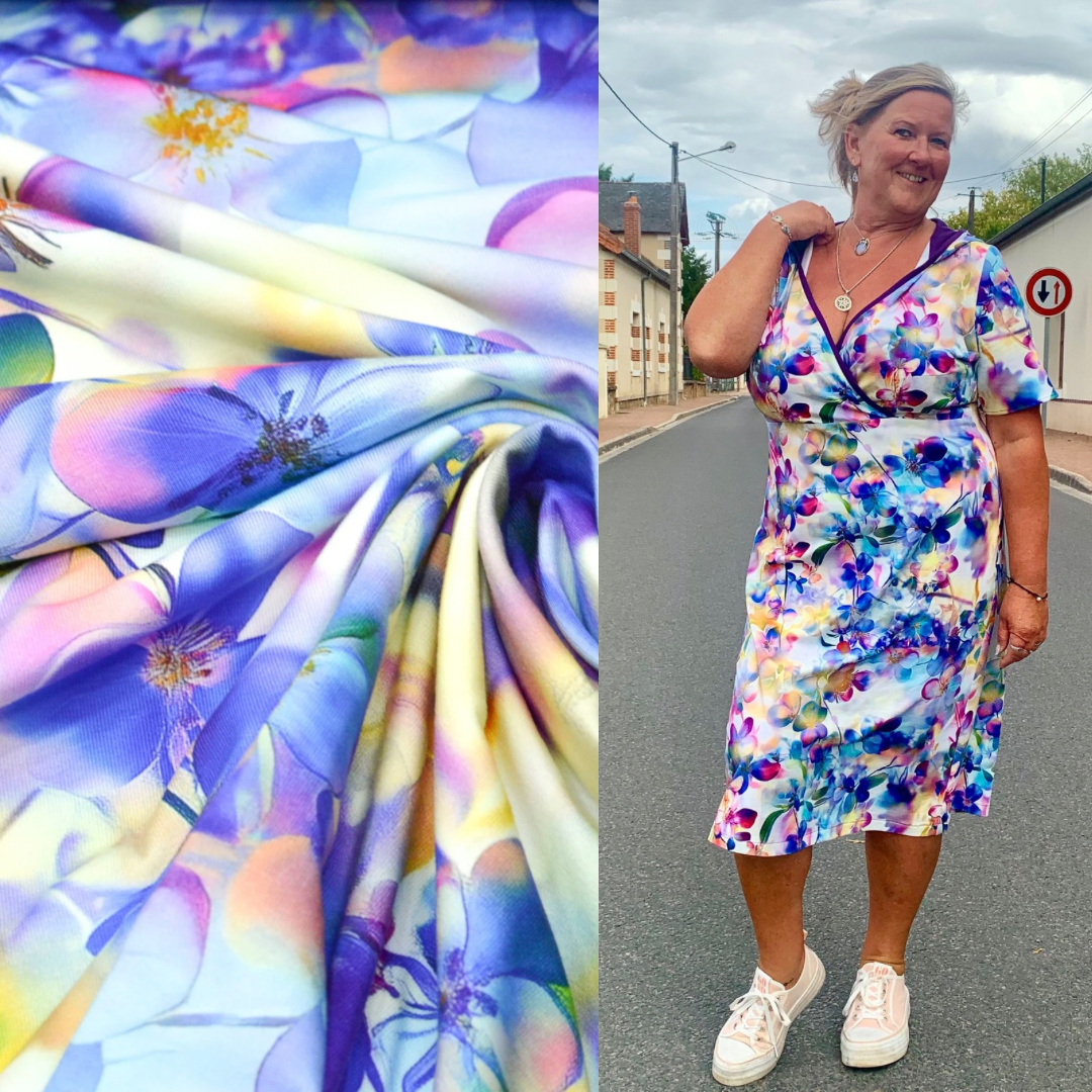 Stoffhändler mit Herz Eigenproduktion 18 - Twilight Petals by Tante Ema Fabric poshpinks