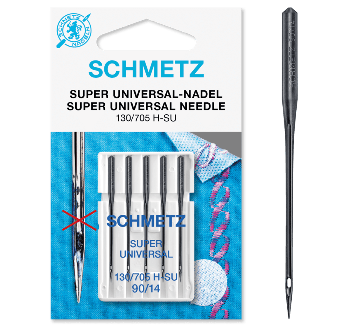 Schmetz Super Universal Nadeln 80 H - SU ST Nadel poshpinks