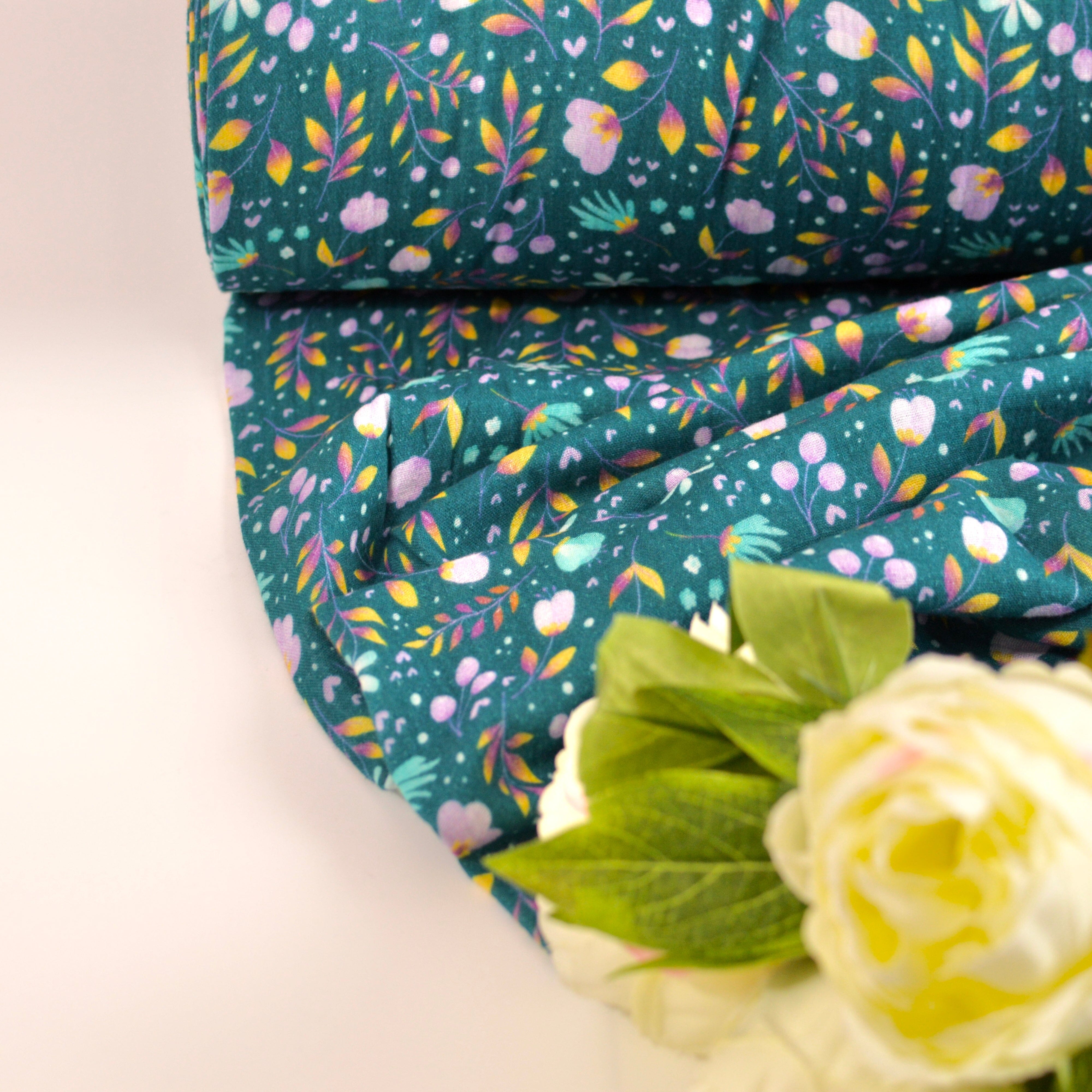 Musselin Ultra Soft - Dopamin Velvet Jade Fabric poshpinks