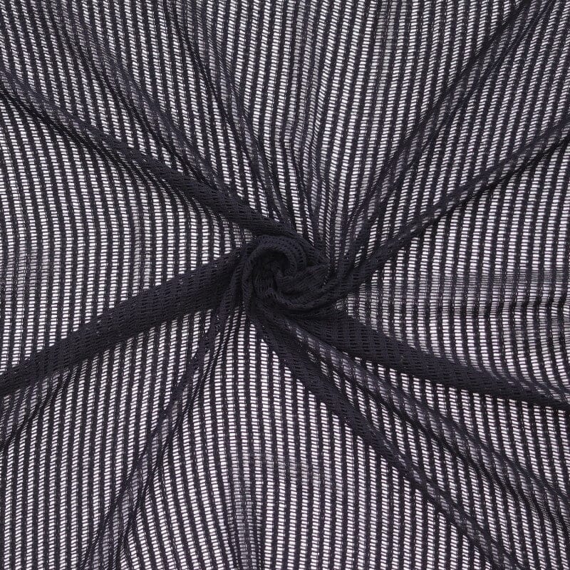 Lochstrickstoff - schwarz Fabric poshpinks