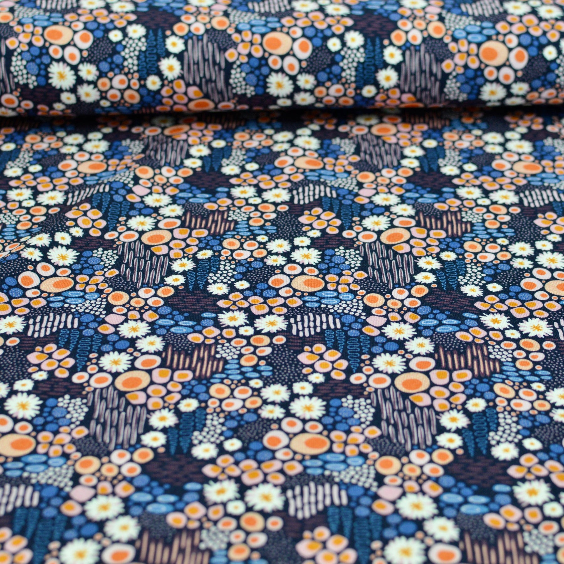 Viskose Jersey - Stitch by Isoletto Design Fabric poshpinks